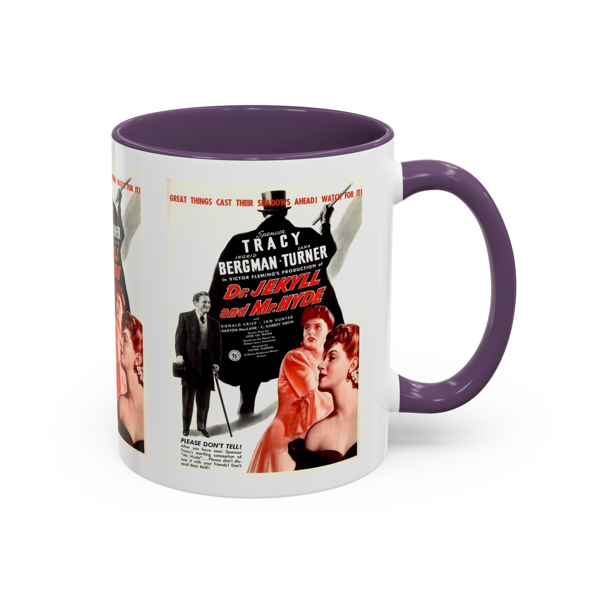Cult Classic Movie Poster Art Accent Coffee Mug (11, 15oz) - Dr. Jekyll And Mr. Hyde 1941 - POPvault