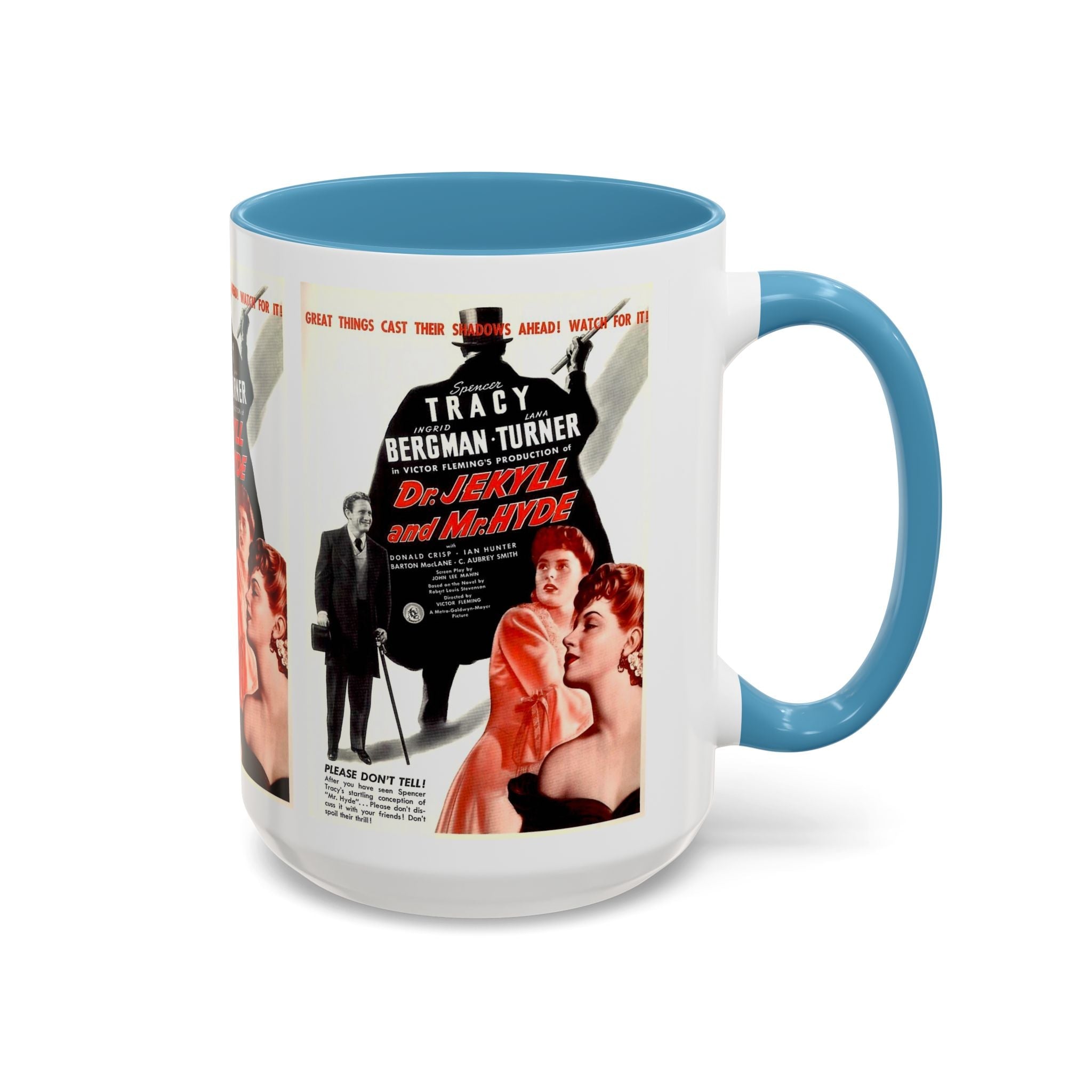 Cult Classic Movie Poster Art Accent Coffee Mug (11, 15oz) - Dr. Jekyll And Mr. Hyde 1941 - POPvault