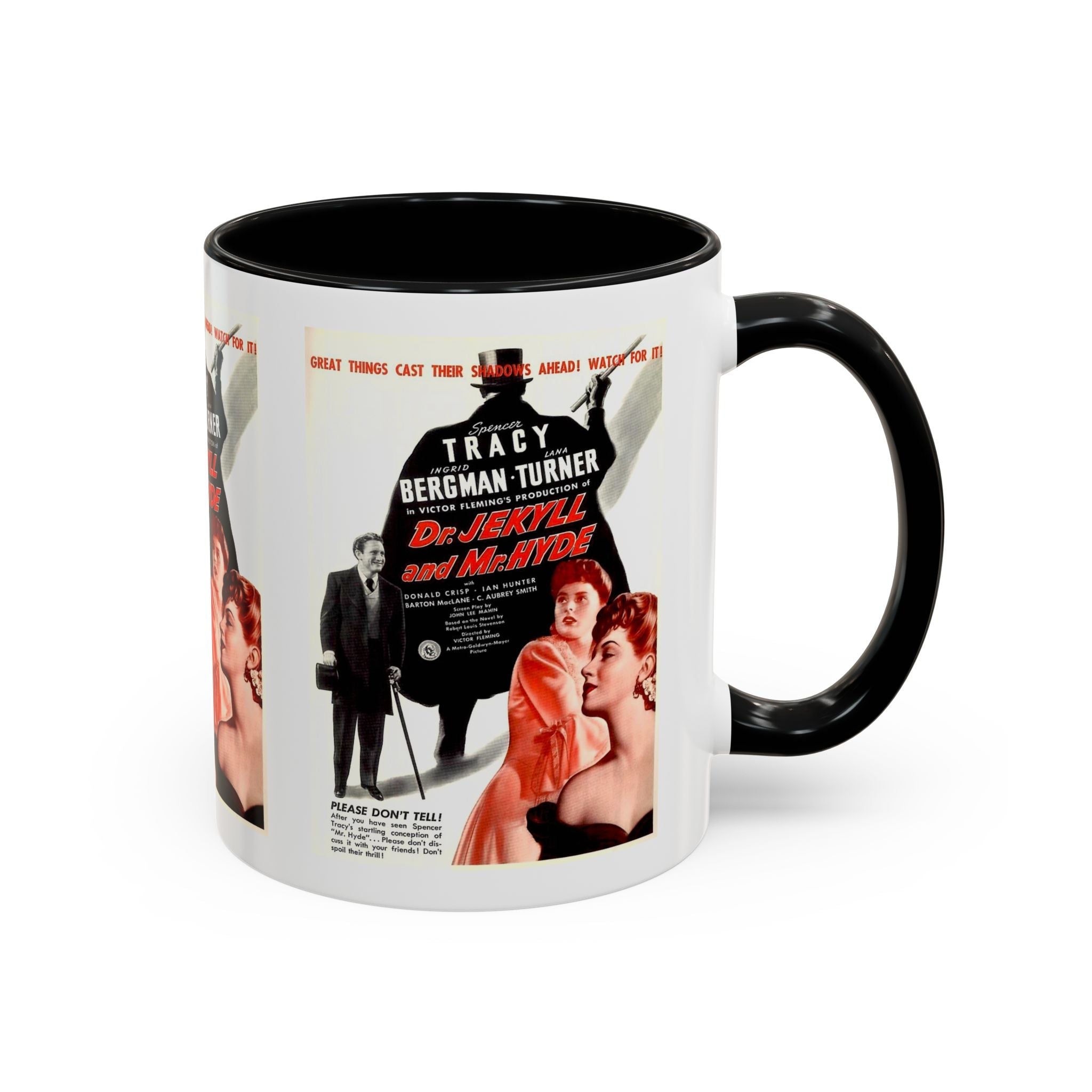 Cult Classic Movie Poster Art Accent Coffee Mug (11, 15oz) - Dr. Jekyll And Mr. Hyde 1941 - POPvault