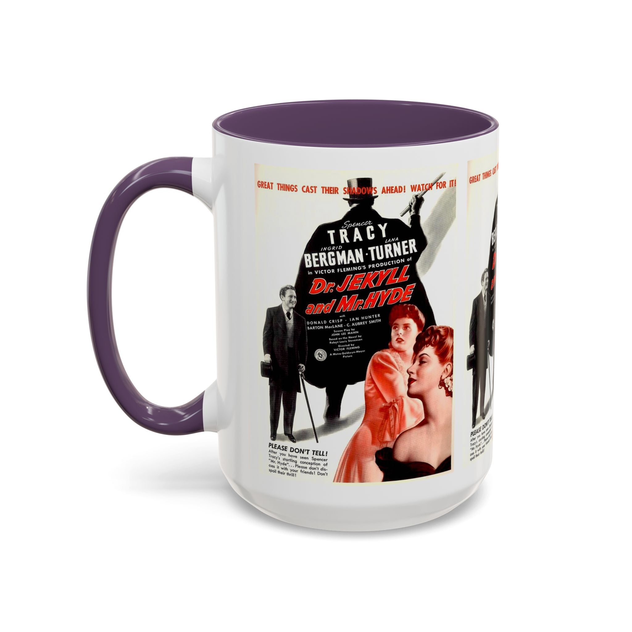 Cult Classic Movie Poster Art Accent Coffee Mug (11, 15oz) - Dr. Jekyll And Mr. Hyde 1941 - POPvault