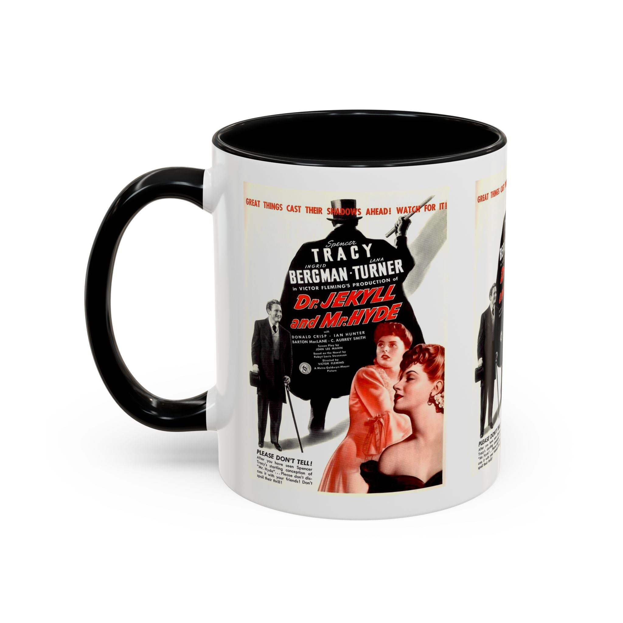 Cult Classic Movie Poster Art Accent Coffee Mug (11, 15oz) - Dr. Jekyll And Mr. Hyde 1941 - POPvault