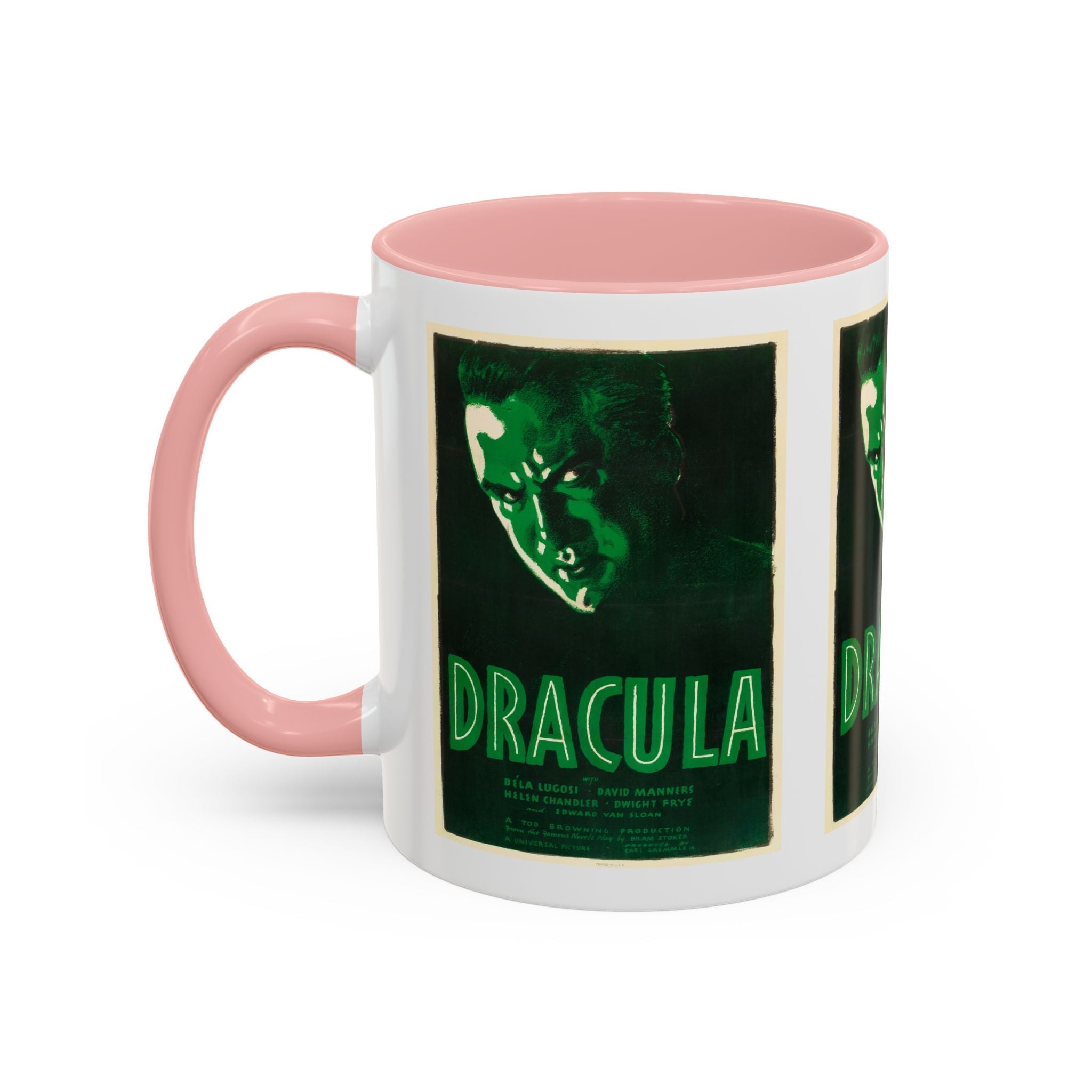 Cult Classic Movie Poster Art Accent Coffee Mug (11, 15oz) - Dracula Re - Issue 1938 - POPvault