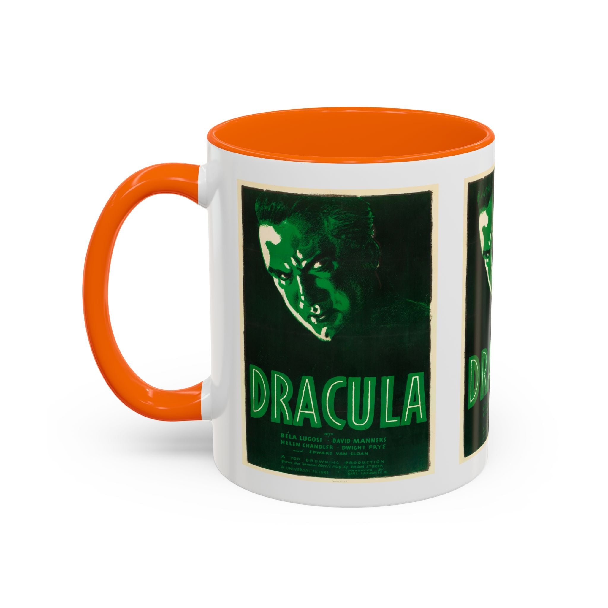 Cult Classic Movie Poster Art Accent Coffee Mug (11, 15oz) - Dracula Re - Issue 1938 - POPvault