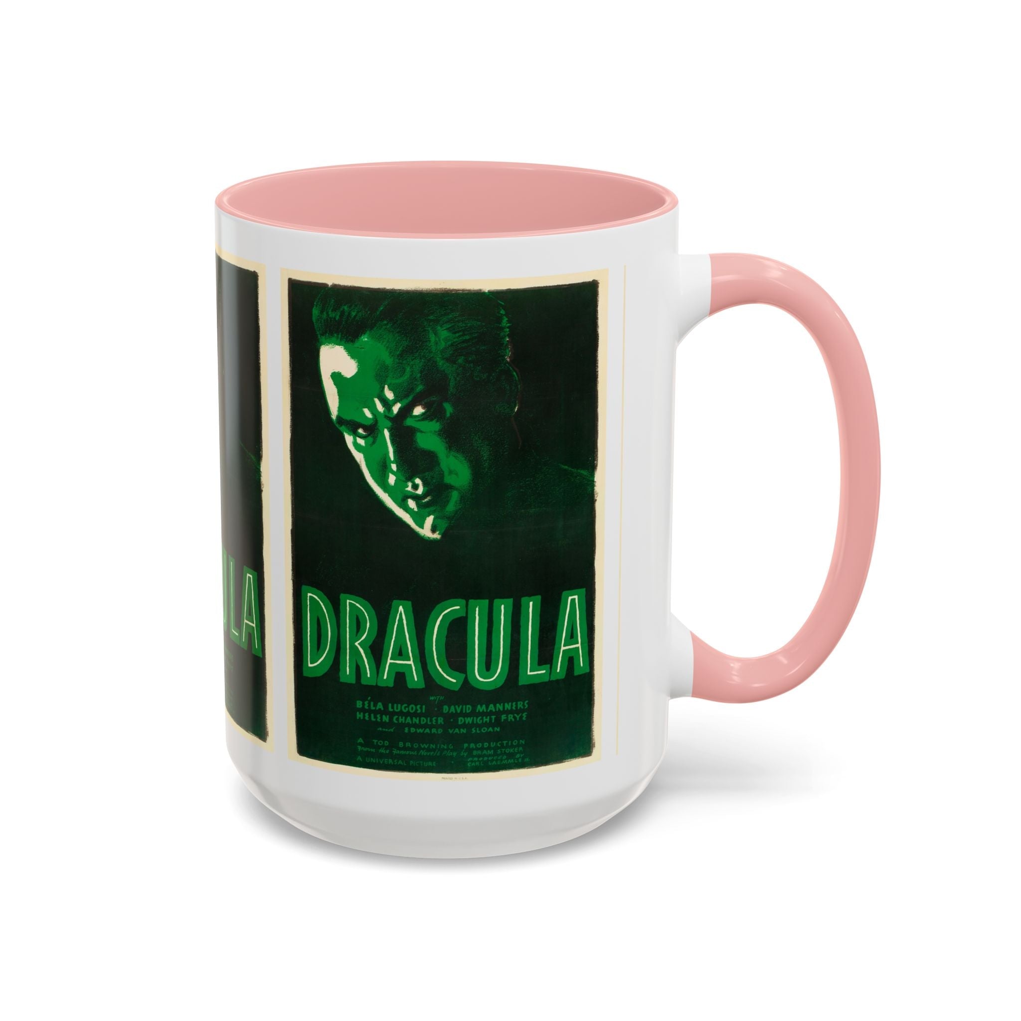 Cult Classic Movie Poster Art Accent Coffee Mug (11, 15oz) - Dracula Re - Issue 1938 - POPvault
