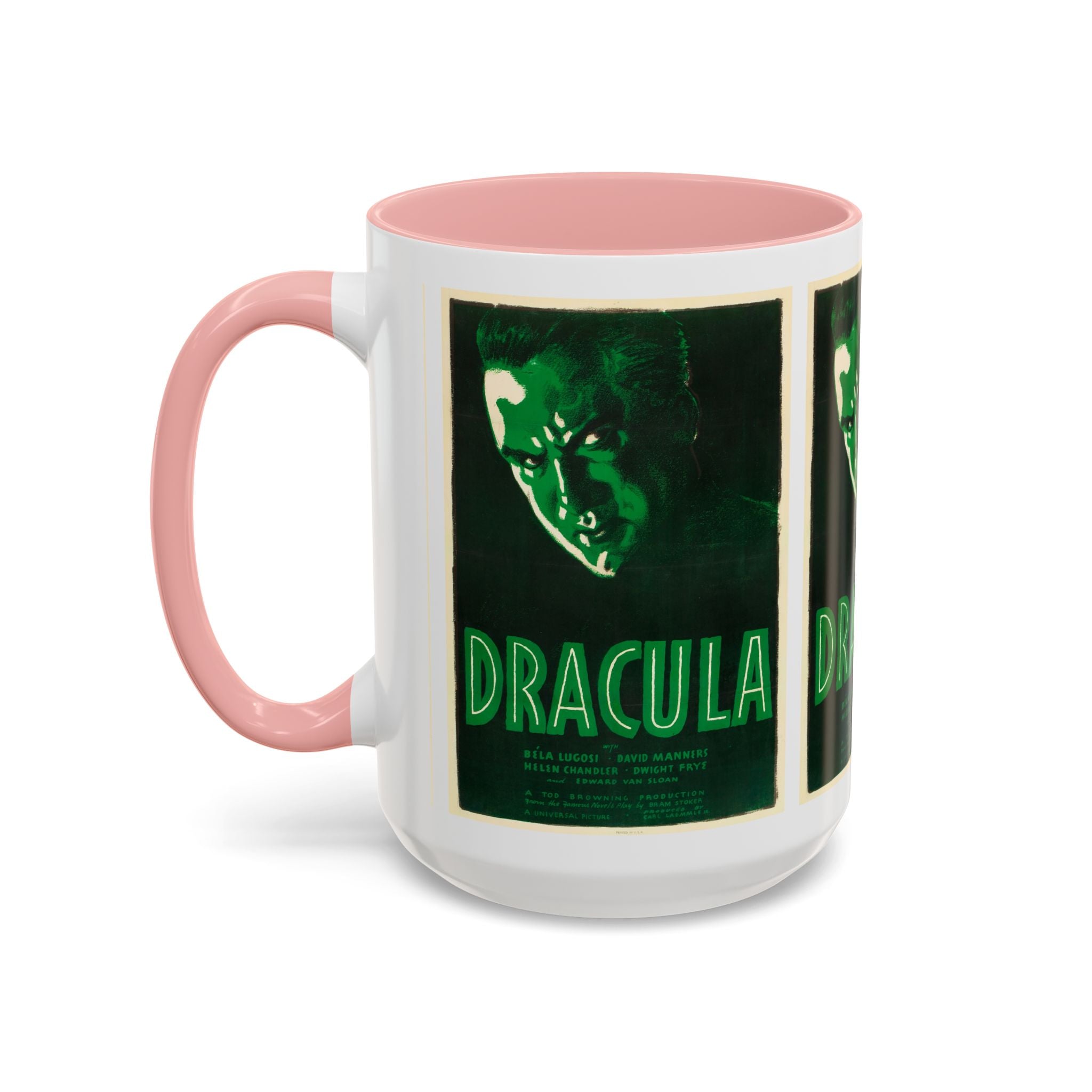 Cult Classic Movie Poster Art Accent Coffee Mug (11, 15oz) - Dracula Re - Issue 1938 - POPvault