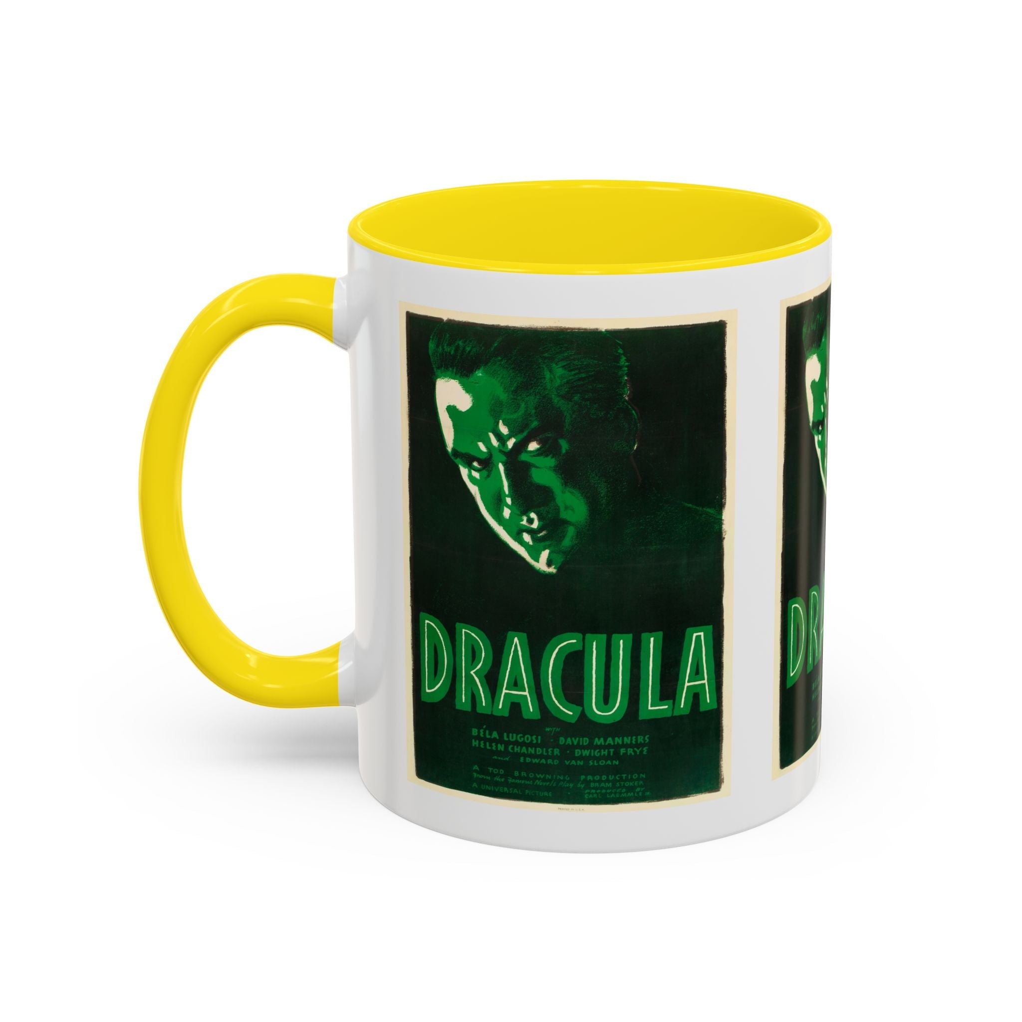 Cult Classic Movie Poster Art Accent Coffee Mug (11, 15oz) - Dracula Re - Issue 1938 - POPvault