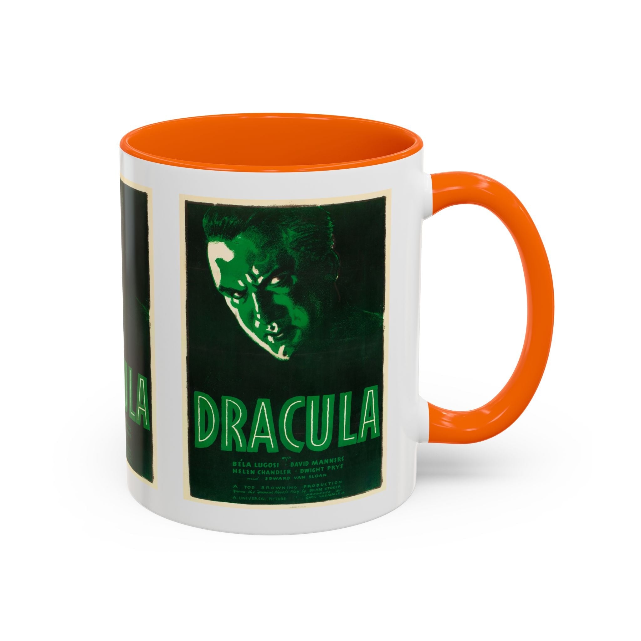 Cult Classic Movie Poster Art Accent Coffee Mug (11, 15oz) - Dracula Re - Issue 1938 - POPvault
