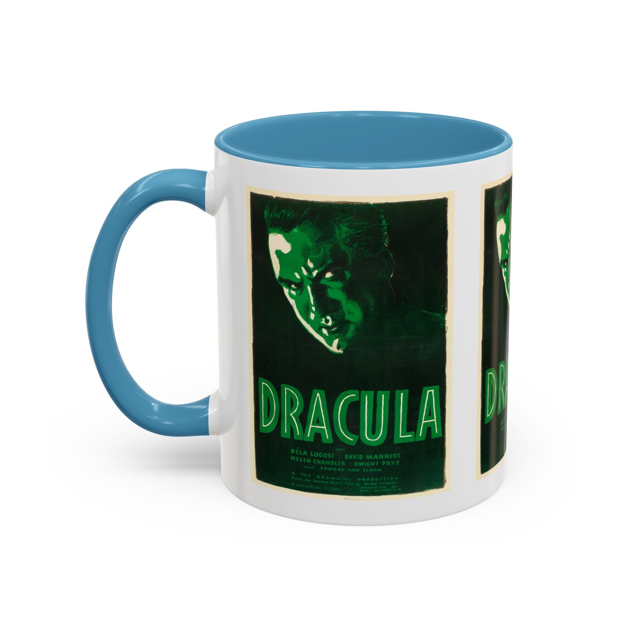 Cult Classic Movie Poster Art Accent Coffee Mug (11, 15oz) - Dracula Re - Issue 1938 - POPvault