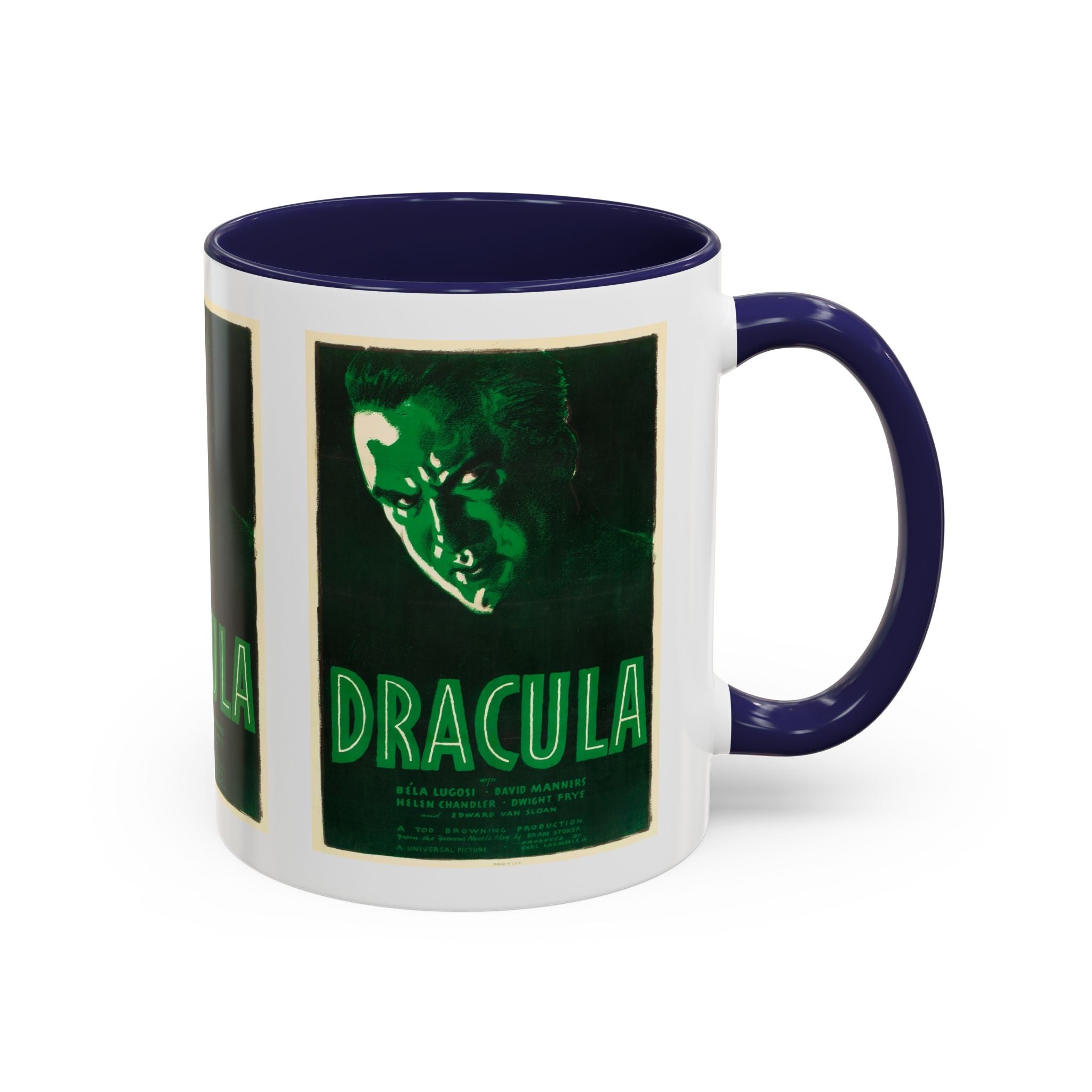 Cult Classic Movie Poster Art Accent Coffee Mug (11, 15oz) - Dracula Re - Issue 1938 - POPvault