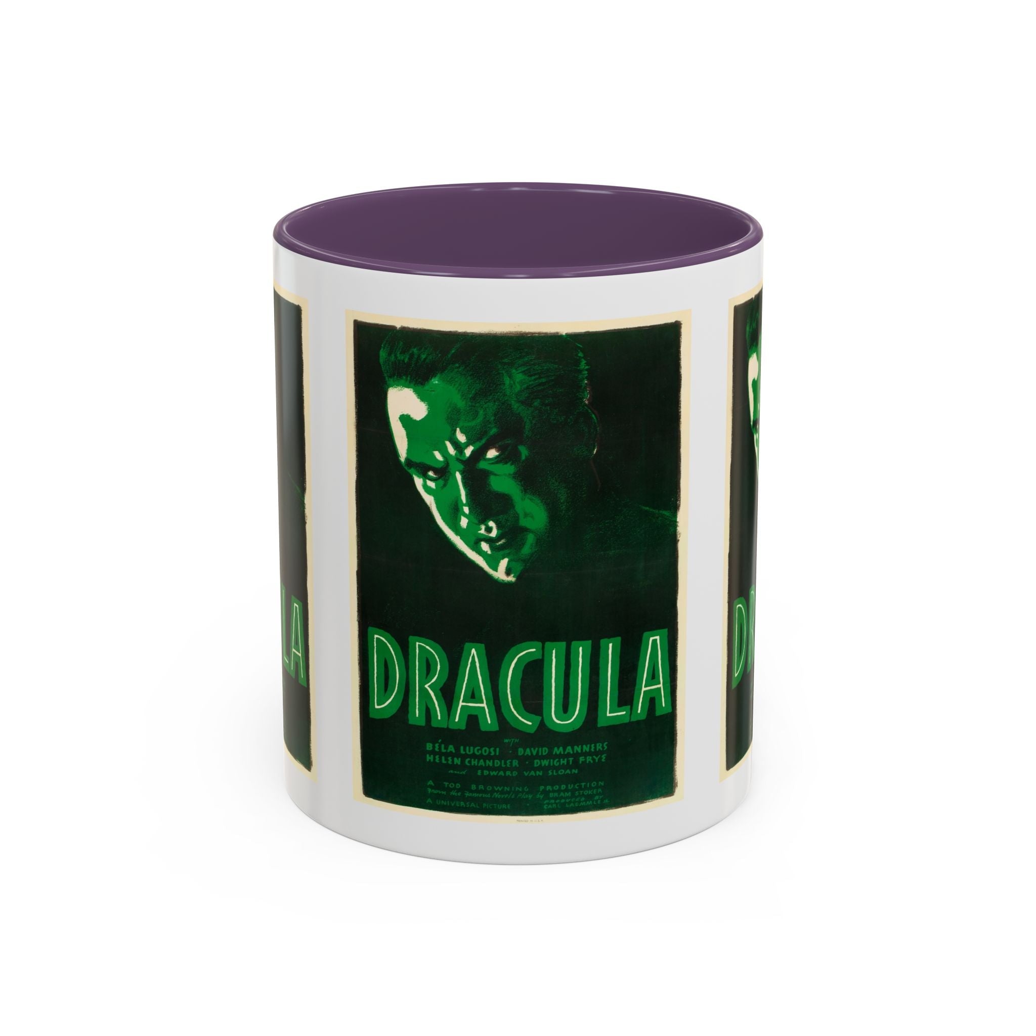 Cult Classic Movie Poster Art Accent Coffee Mug (11, 15oz) - Dracula Re - Issue 1938 - POPvault