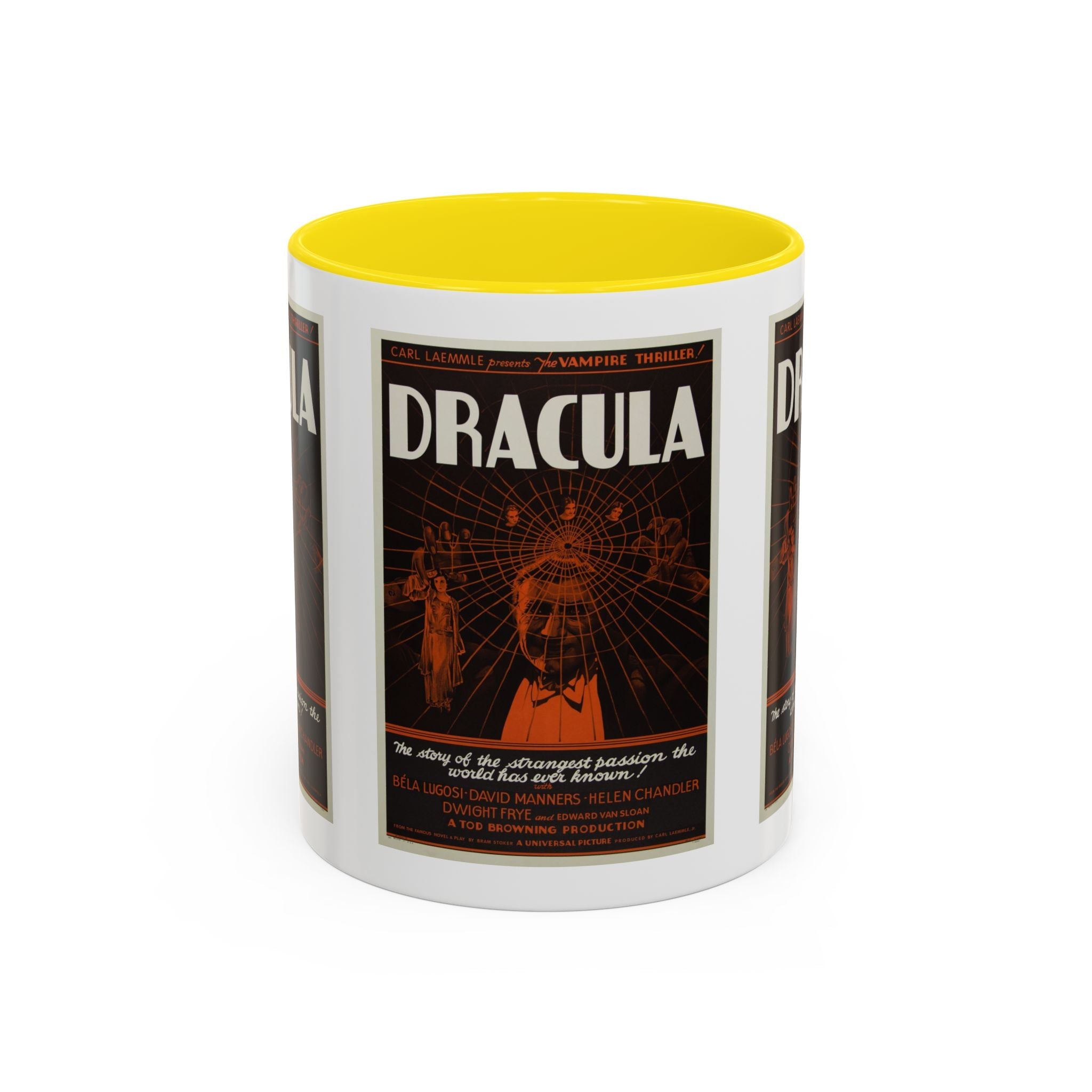Cult Classic Movie Poster Art Accent Coffee Mug (11, 15oz) - Dracula Style B 1931 - POPvault