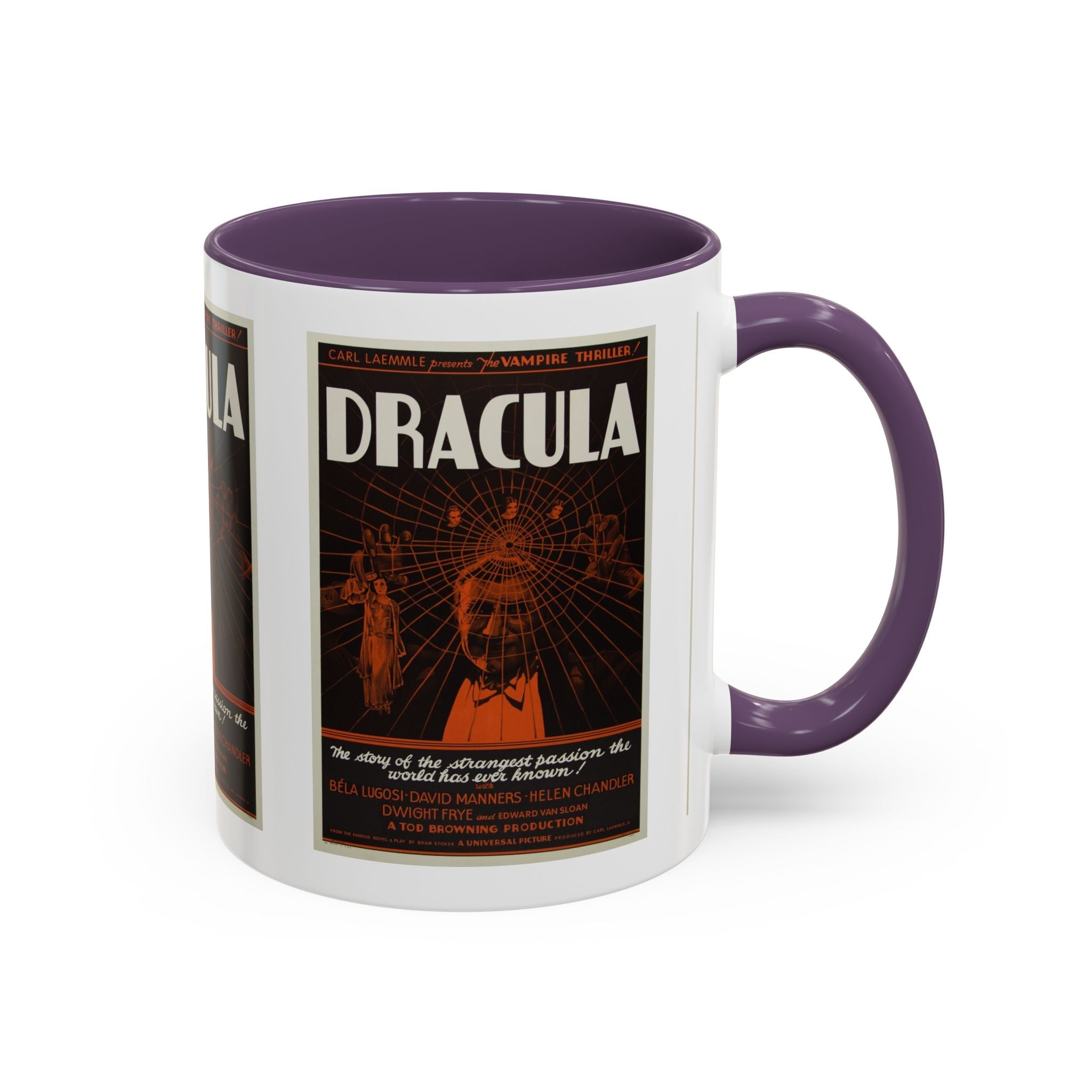Cult Classic Movie Poster Art Accent Coffee Mug (11, 15oz) - Dracula Style B 1931 - POPvault