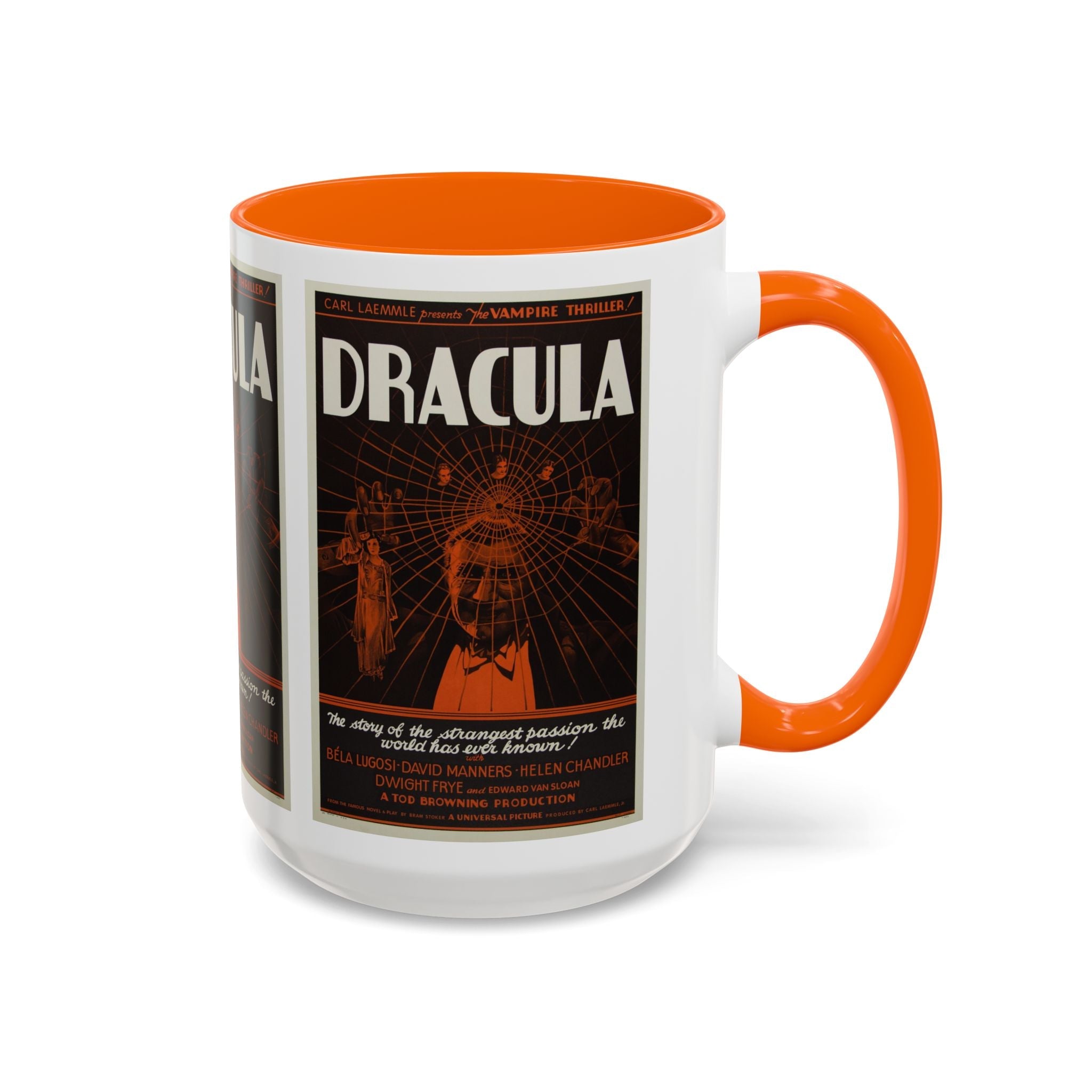 Cult Classic Movie Poster Art Accent Coffee Mug (11, 15oz) - Dracula Style B 1931 - POPvault