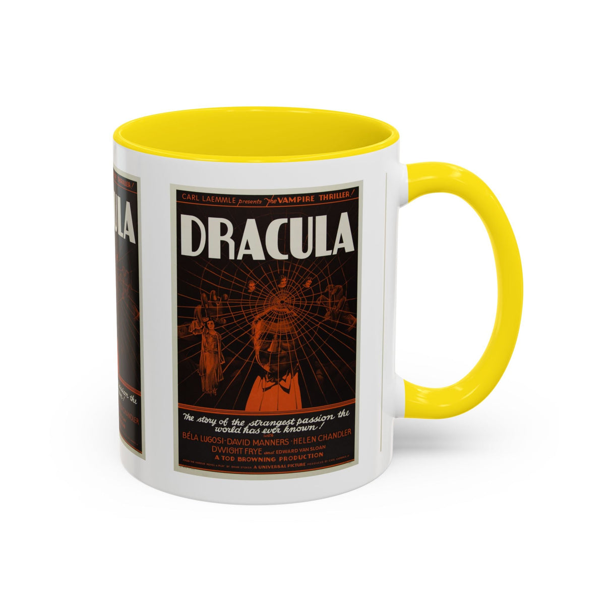 Cult Classic Movie Poster Art Accent Coffee Mug (11, 15oz) - Dracula Style B 1931 - Mug