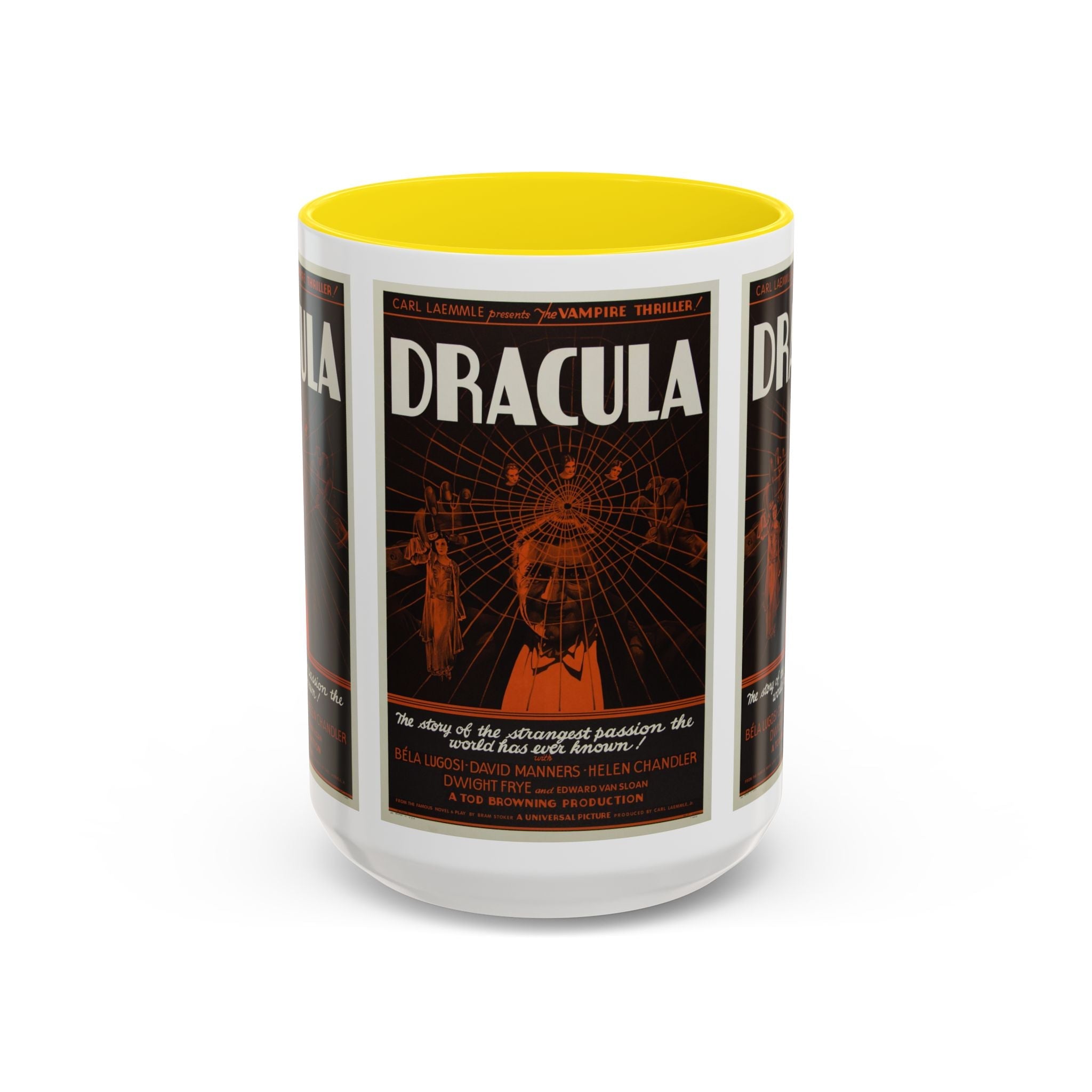 Cult Classic Movie Poster Art Accent Coffee Mug (11, 15oz) - Dracula Style B 1931 - POPvault