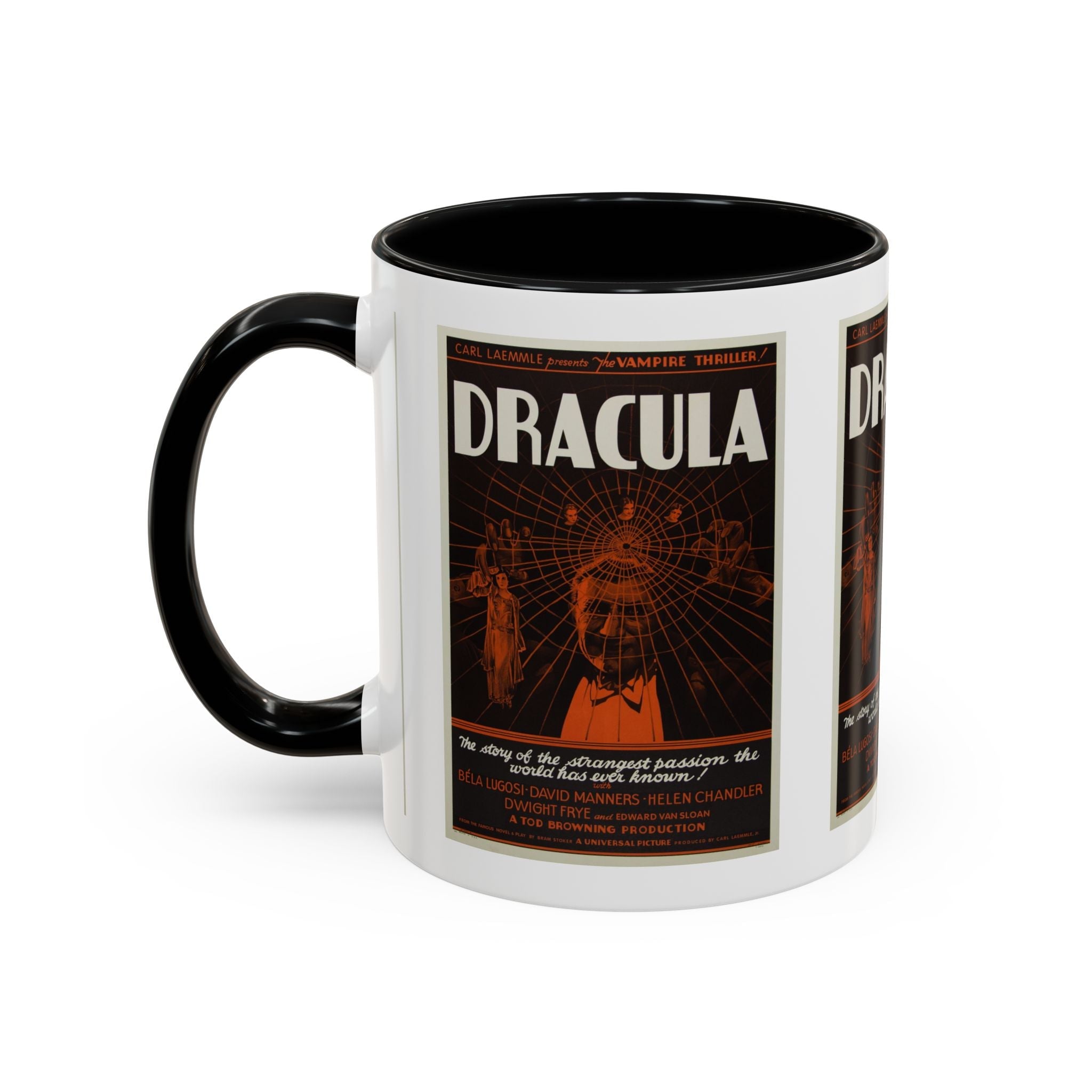 Cult Classic Movie Poster Art Accent Coffee Mug (11, 15oz) - Dracula Style B 1931 - POPvault