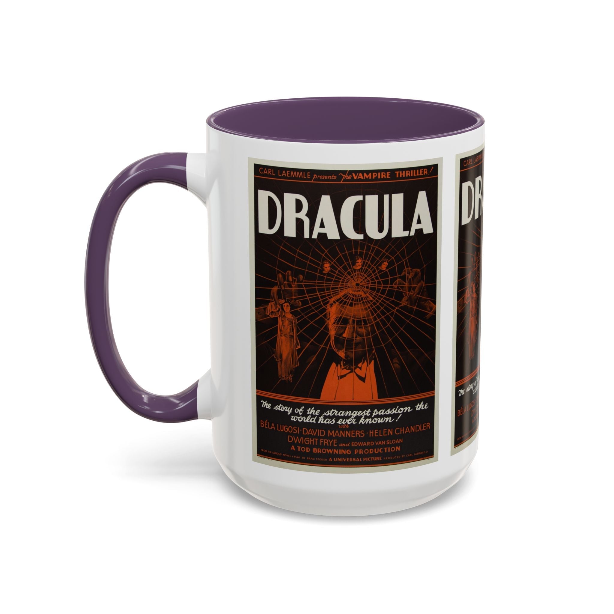 Cult Classic Movie Poster Art Accent Coffee Mug (11, 15oz) - Dracula Style B 1931 - POPvault