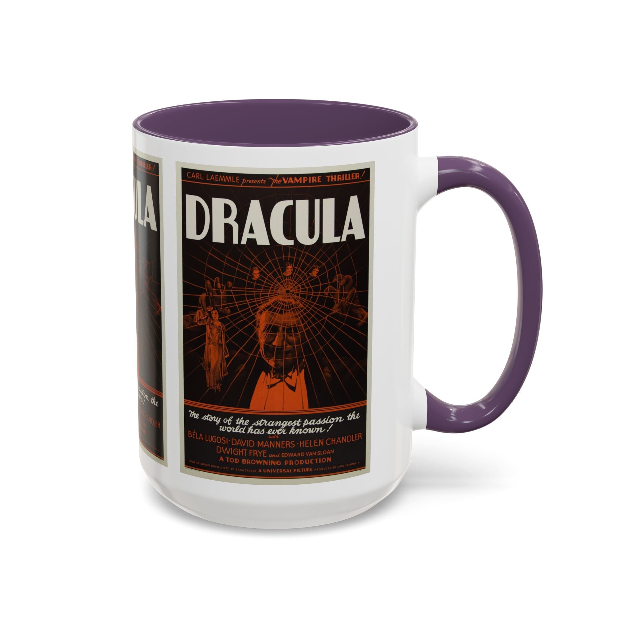 Cult Classic Movie Poster Art Accent Coffee Mug (11, 15oz) - Dracula Style B 1931 - POPvault