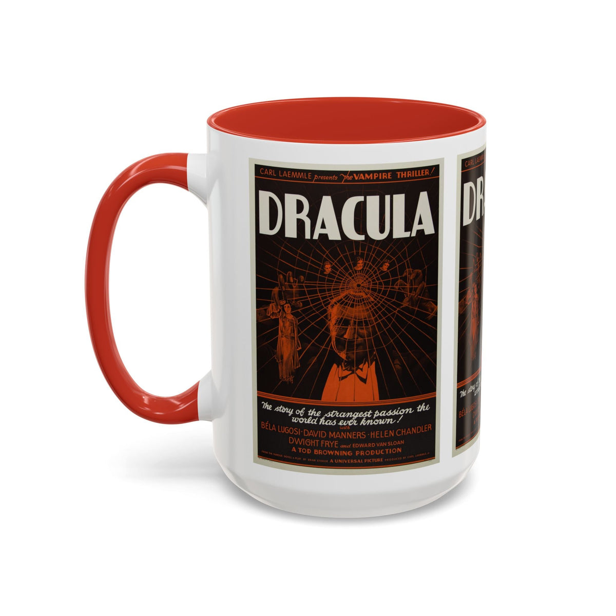 Cult Classic Movie Poster Art Accent Coffee Mug (11, 15oz) - Dracula Style B 1931 - Mug