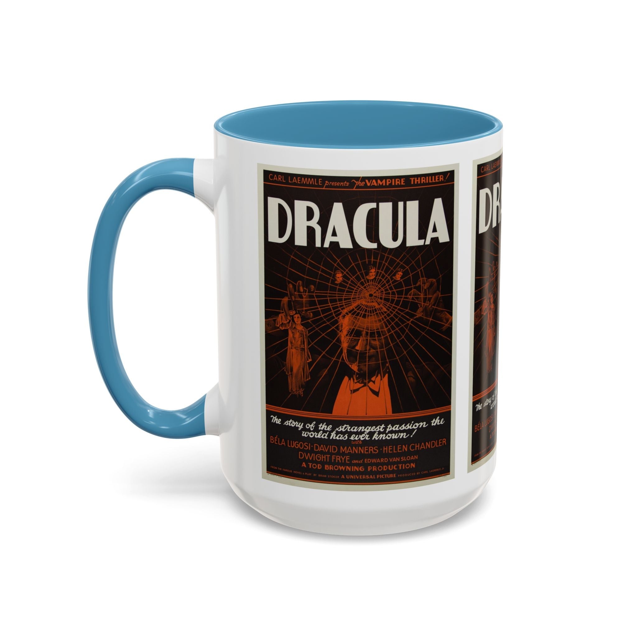 Cult Classic Movie Poster Art Accent Coffee Mug (11, 15oz) - Dracula Style B 1931 - POPvault