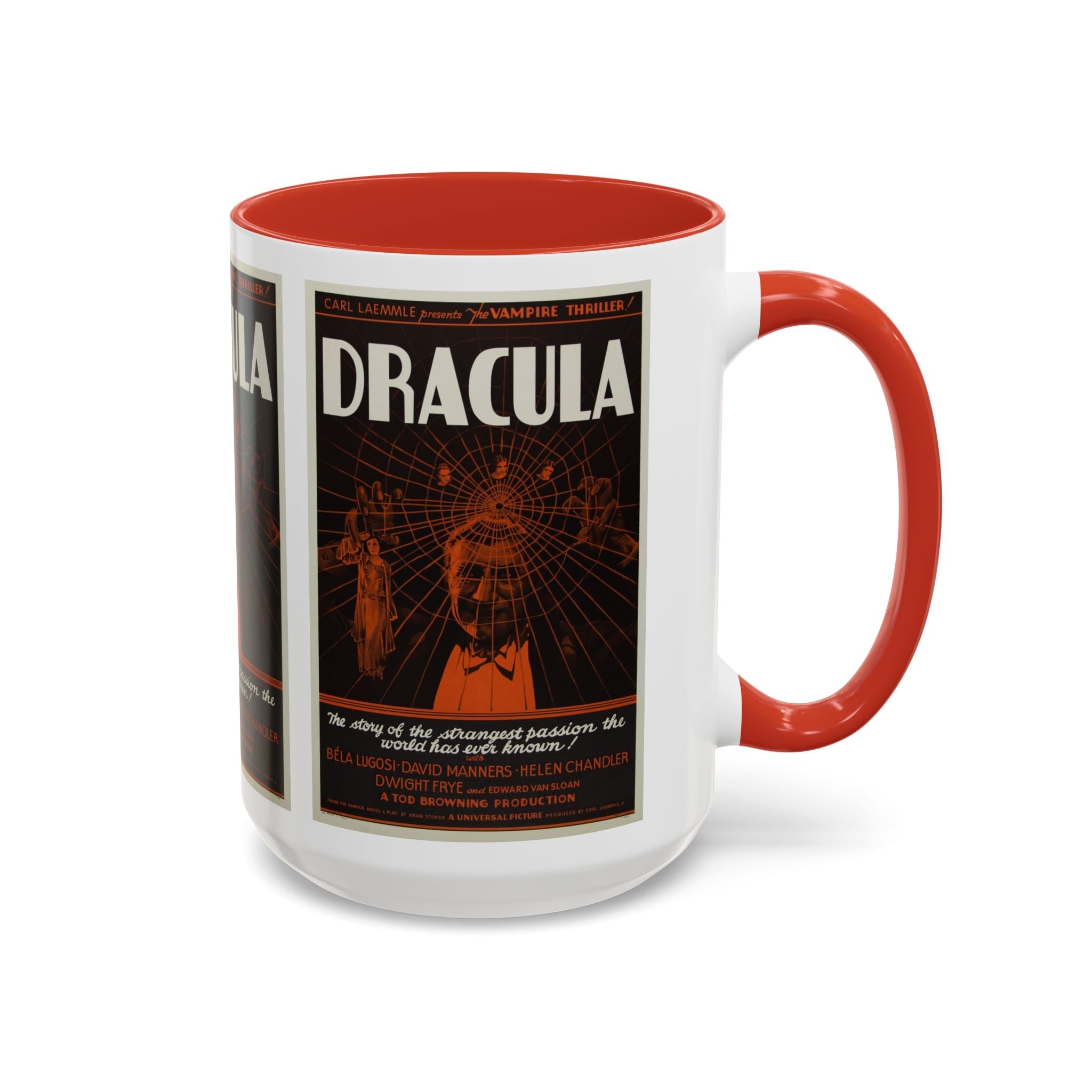 Cult Classic Movie Poster Art Accent Coffee Mug (11, 15oz) - Dracula Style B 1931 - POPvault