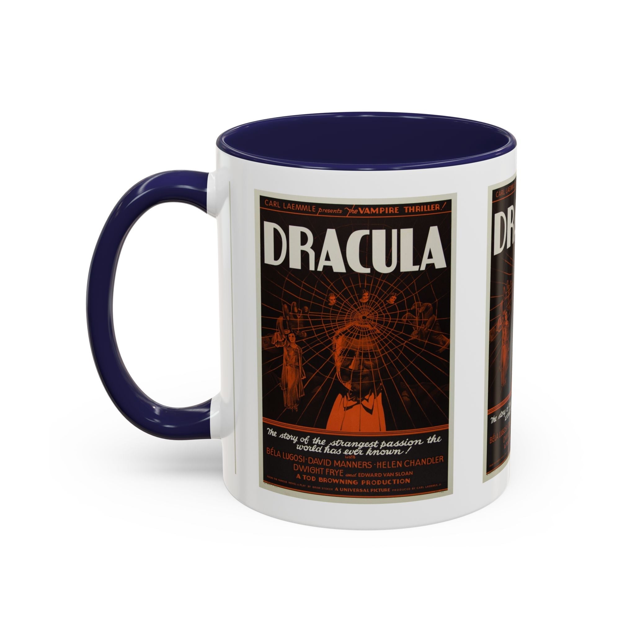 Cult Classic Movie Poster Art Accent Coffee Mug (11, 15oz) - Dracula Style B 1931 - POPvault