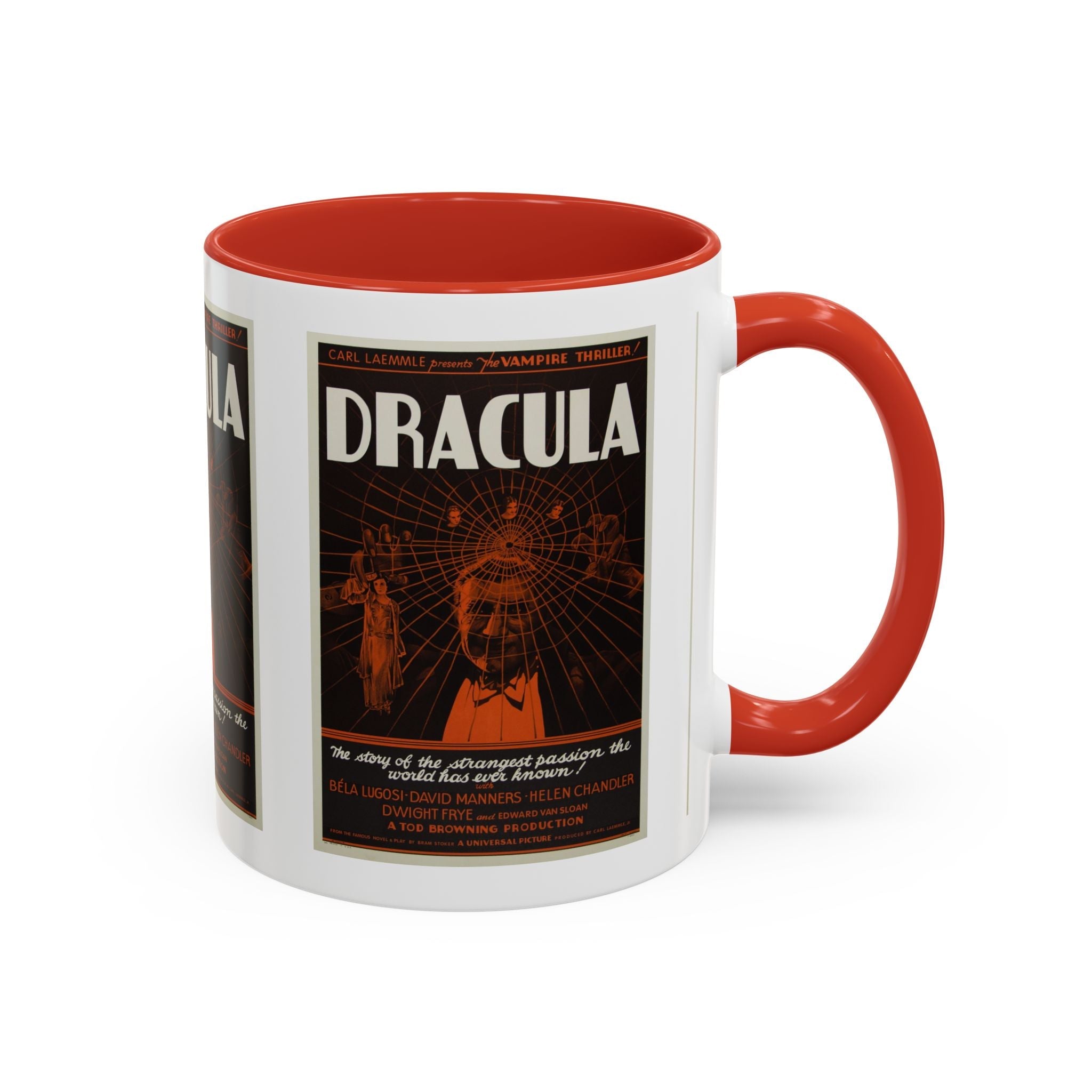 Cult Classic Movie Poster Art Accent Coffee Mug (11, 15oz) - Dracula Style B 1931 - POPvault