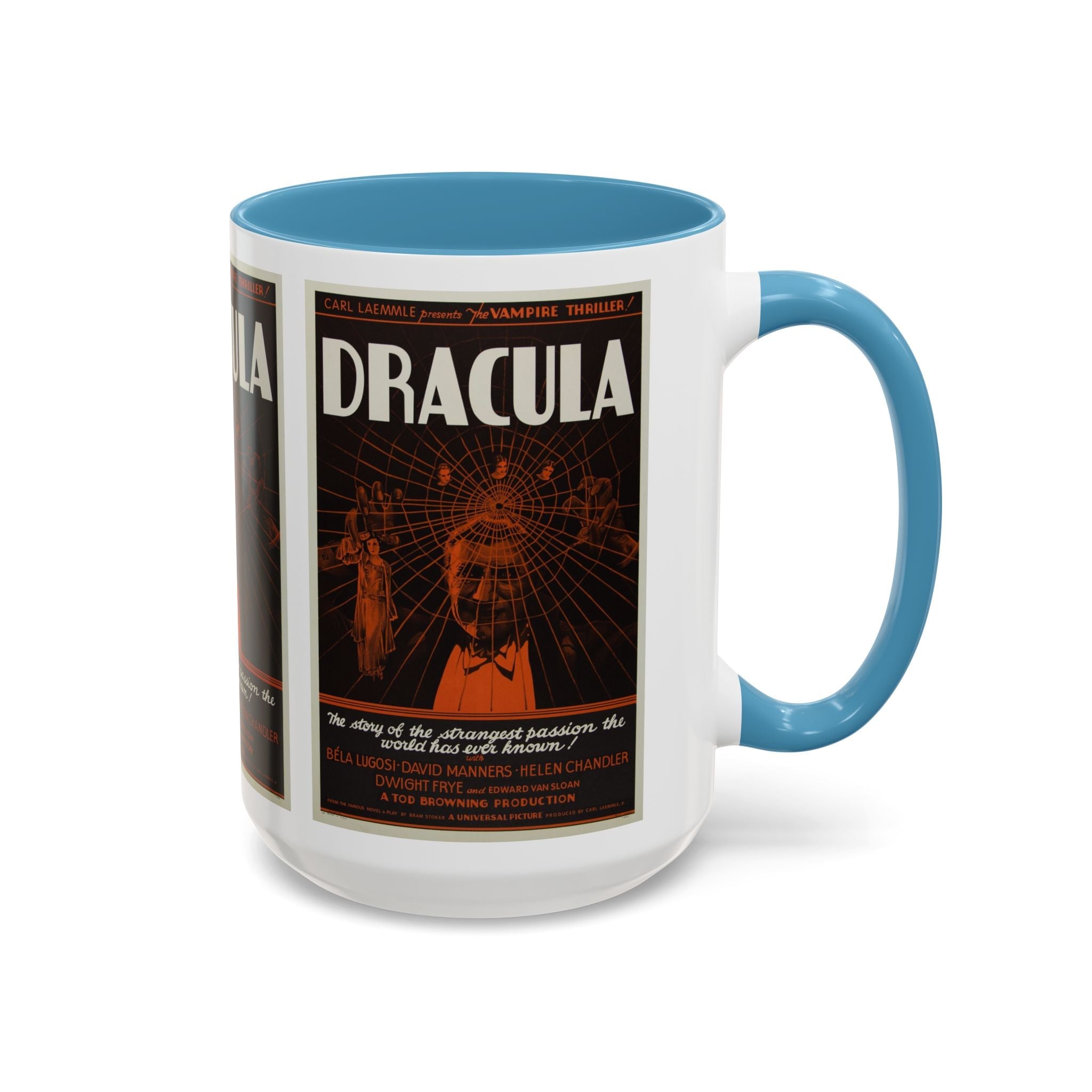 Cult Classic Movie Poster Art Accent Coffee Mug (11, 15oz) - Dracula Style B 1931 - POPvault