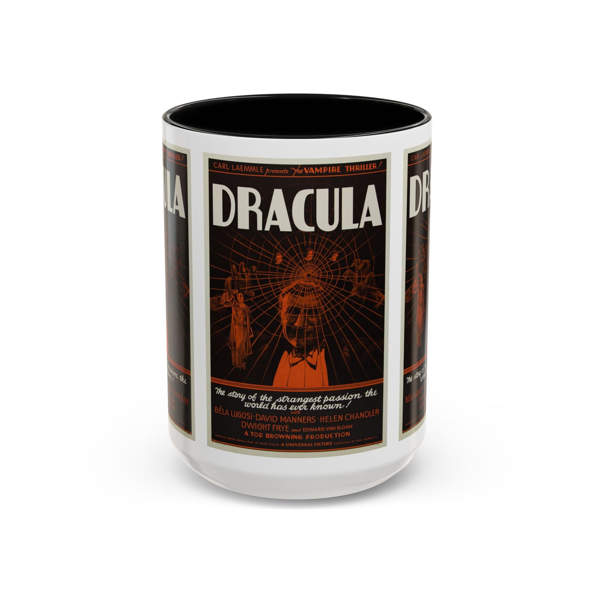 Cult Classic Movie Poster Art Accent Coffee Mug (11, 15oz) - Dracula Style B 1931 - Mug