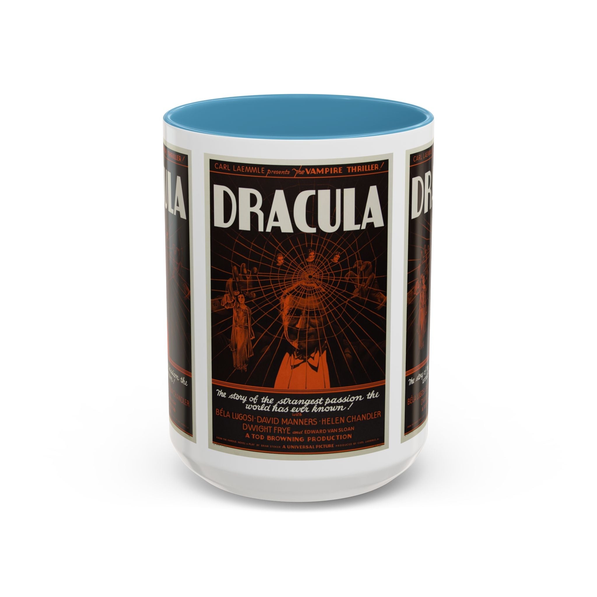 Cult Classic Movie Poster Art Accent Coffee Mug (11, 15oz) - Dracula Style B 1931 - POPvault