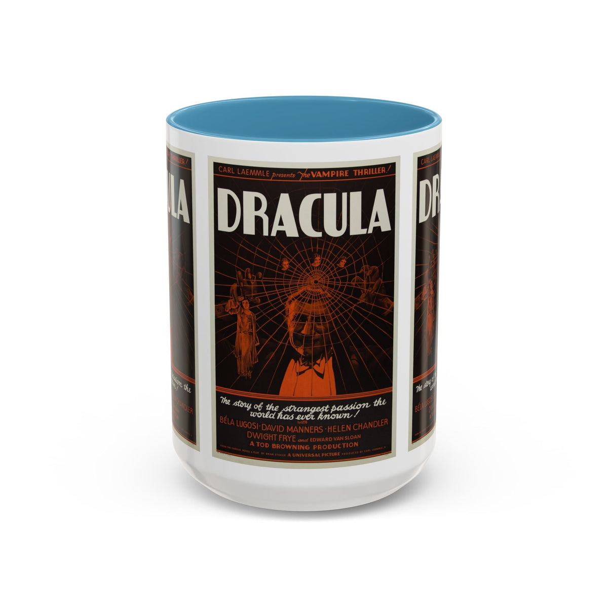 Cult Classic Movie Poster Art Accent Coffee Mug (11, 15oz) - Dracula Style B 1931 - Mug
