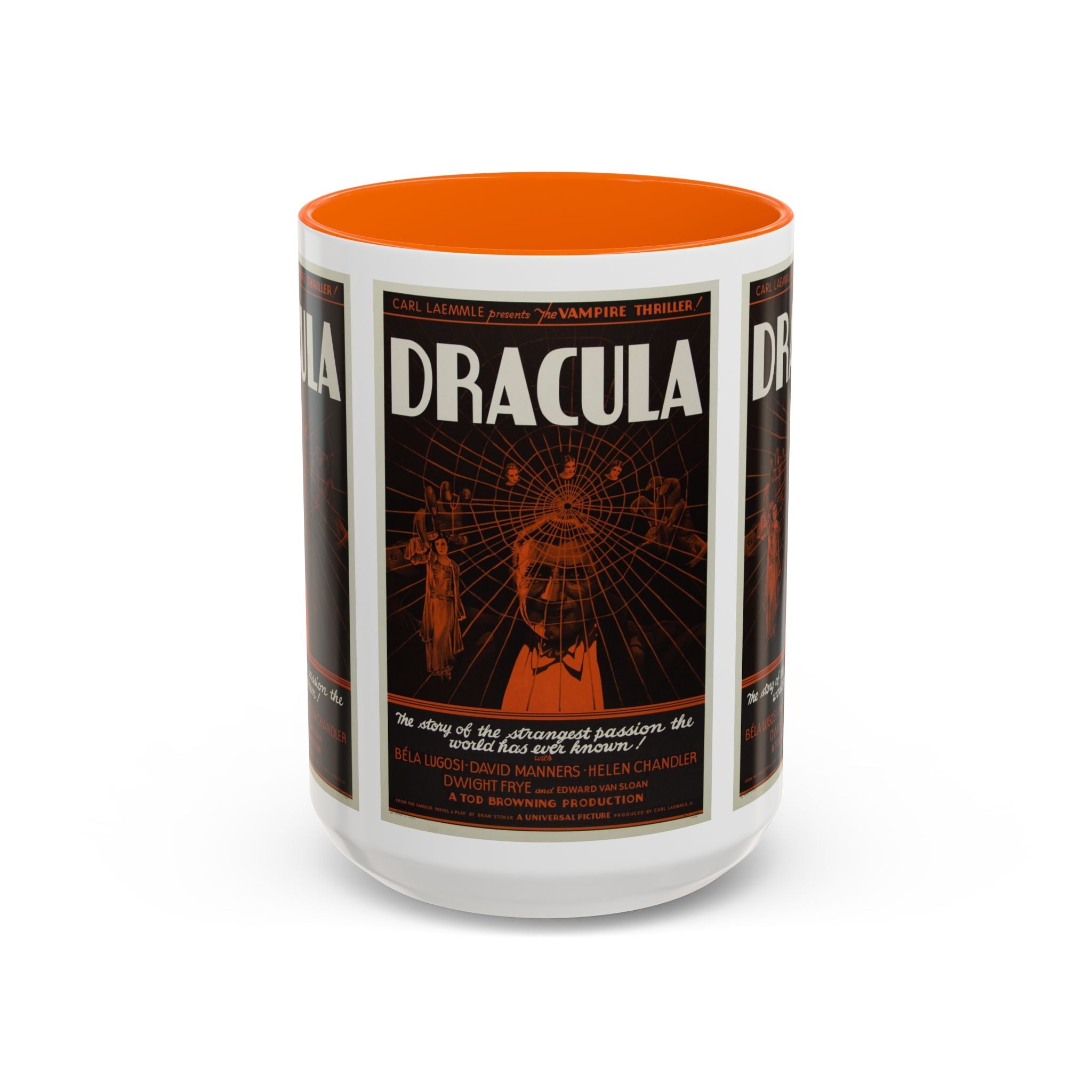 Cult Classic Movie Poster Art Accent Coffee Mug (11, 15oz) - Dracula Style B 1931 - POPvault