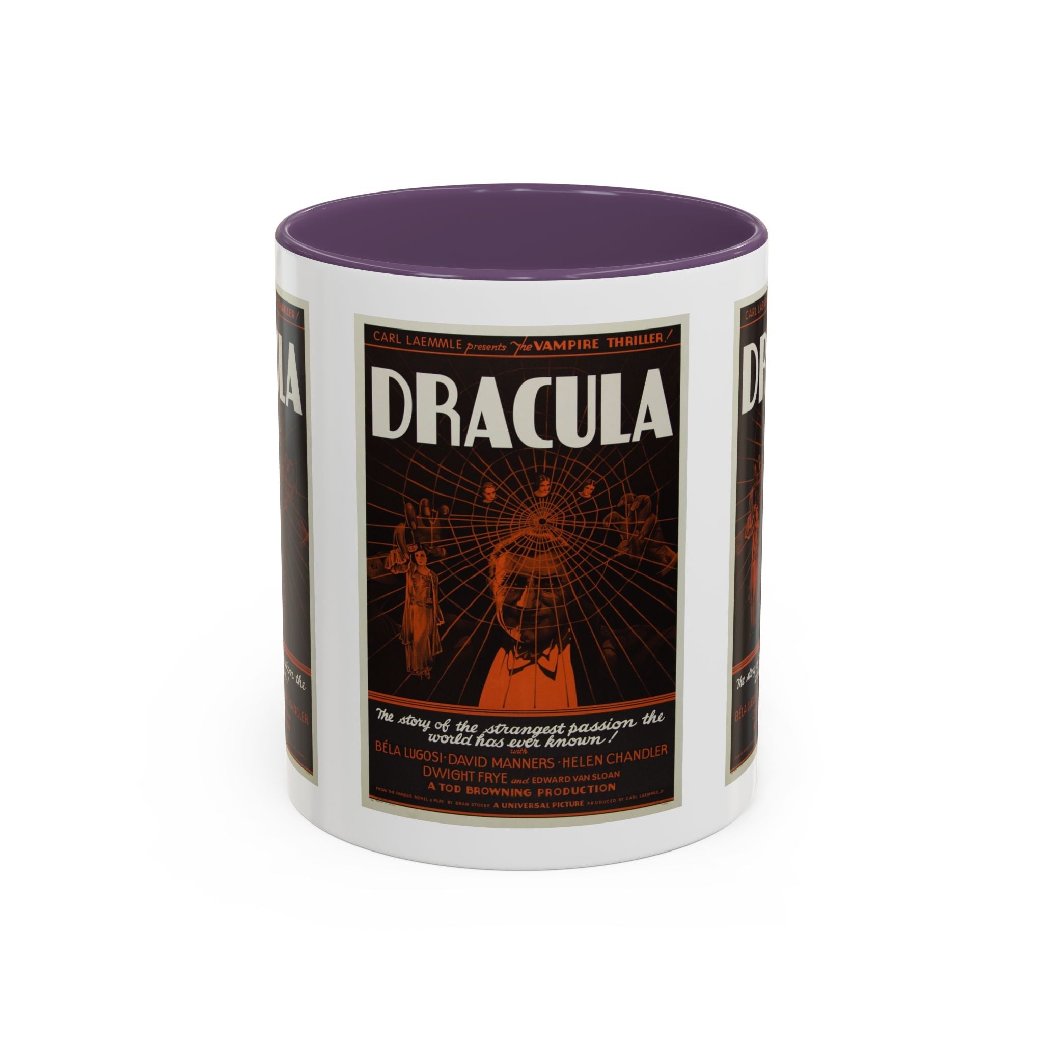 Cult Classic Movie Poster Art Accent Coffee Mug (11, 15oz) - Dracula Style B 1931 - POPvault