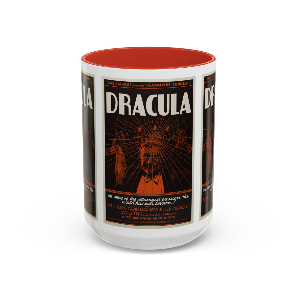 Cult Classic Movie Poster Art Accent Coffee Mug (11, 15oz) - Dracula Style B 1931 - Mug
