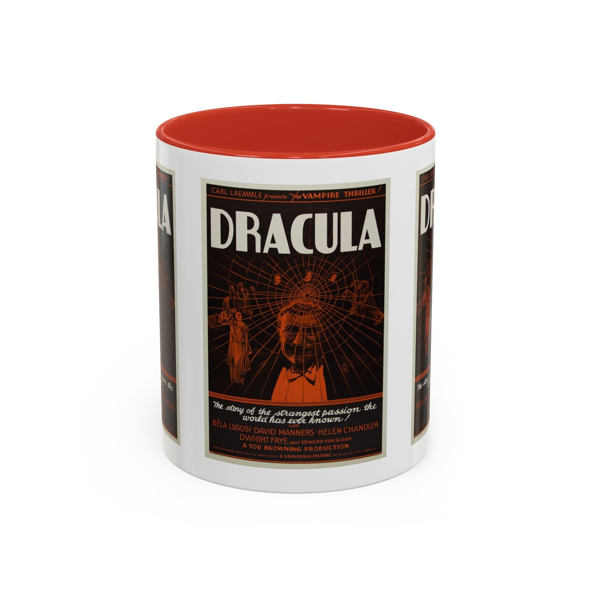 Cult Classic Movie Poster Art Accent Coffee Mug (11, 15oz) - Dracula Style B 1931 - POPvault