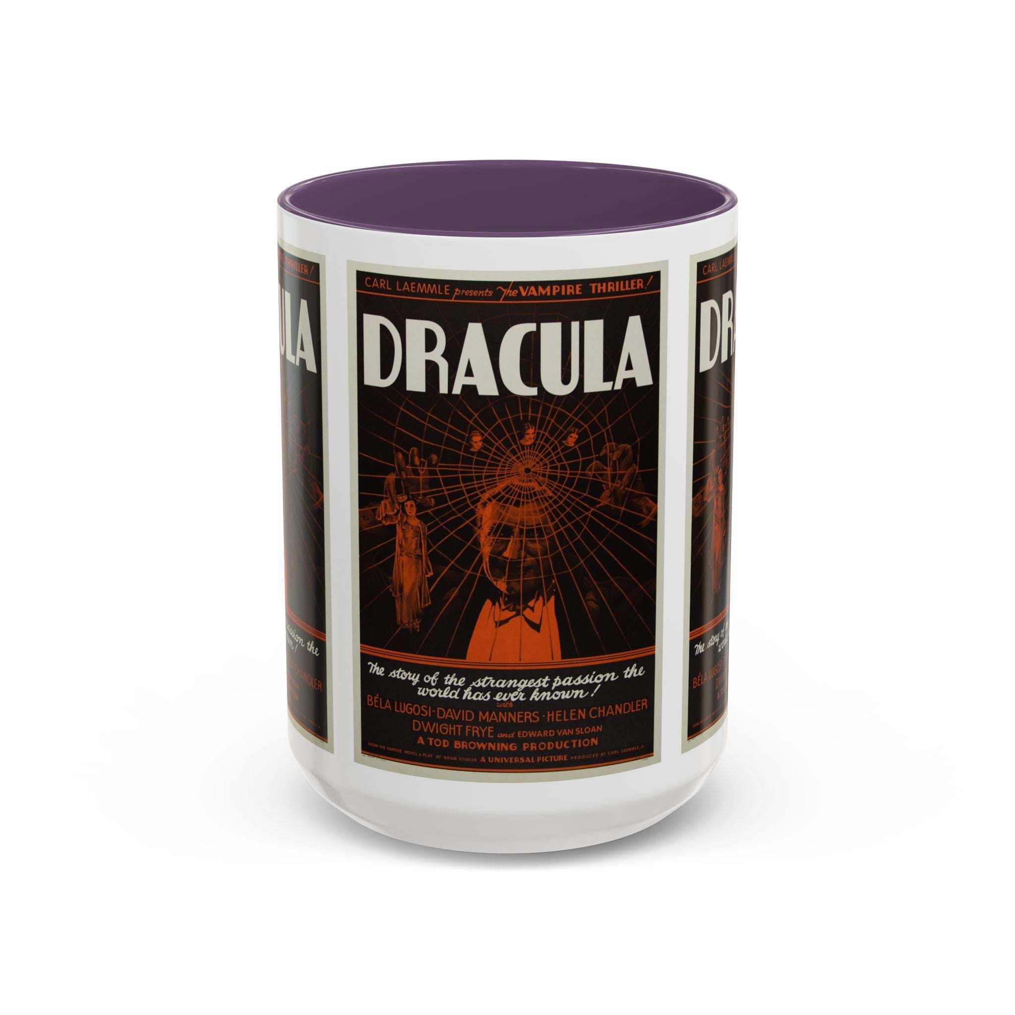 Cult Classic Movie Poster Art Accent Coffee Mug (11, 15oz) - Dracula Style B 1931 - POPvault