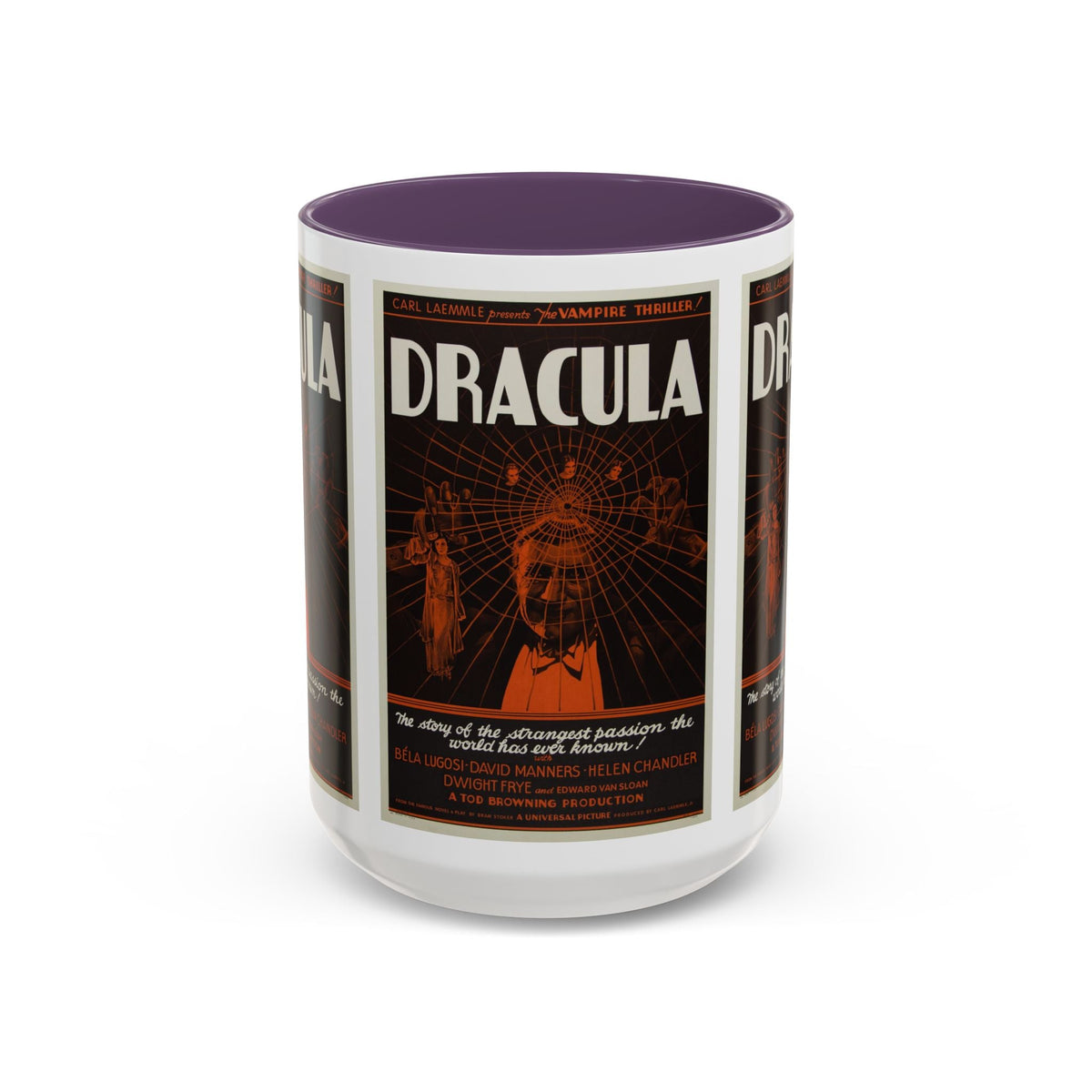 Cult Classic Movie Poster Art Accent Coffee Mug (11, 15oz) - Dracula Style B 1931 - Mug