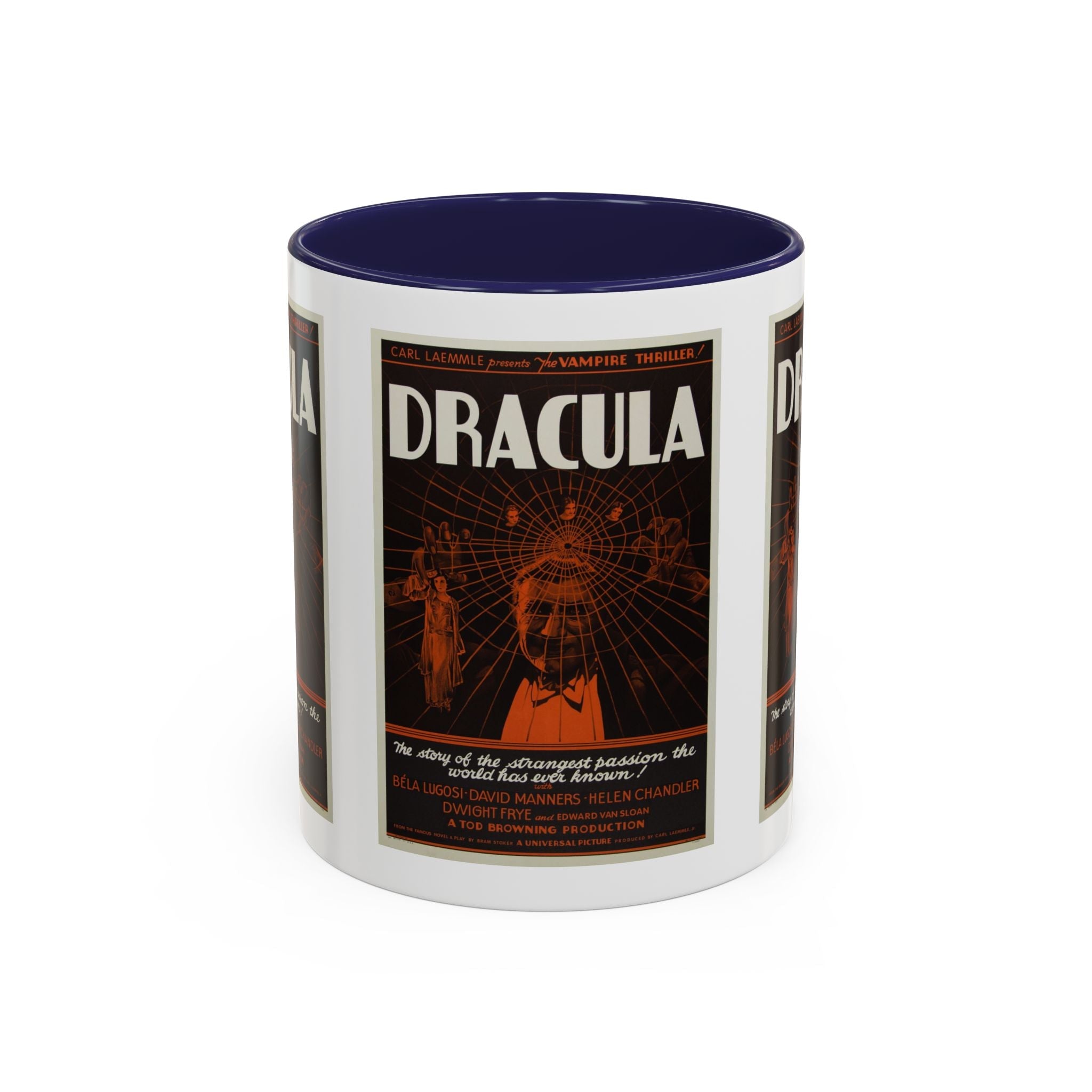 Cult Classic Movie Poster Art Accent Coffee Mug (11, 15oz) - Dracula Style B 1931 - POPvault