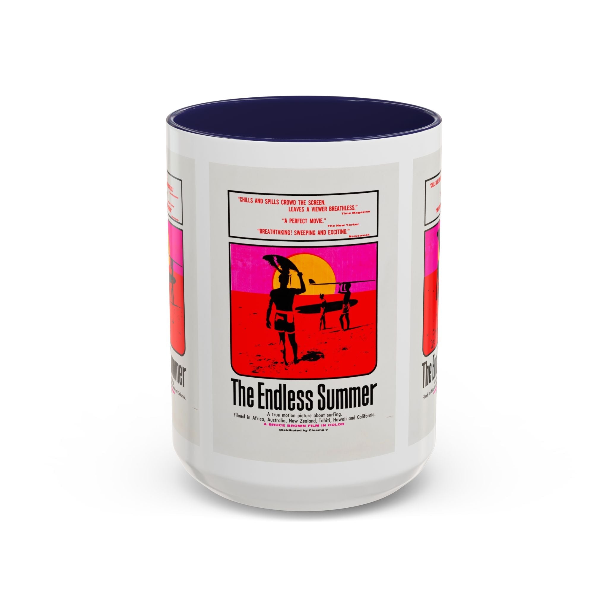 Cult Classic Movie Poster Art Accent Coffee Mug (11, 15oz) - Endless Summer 1966 - POPvault