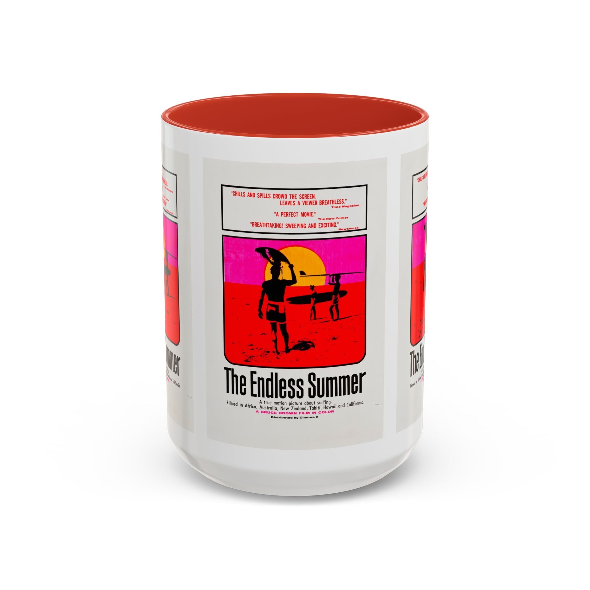 Cult Classic Movie Poster Art Accent Coffee Mug (11, 15oz) - Endless Summer 1966 - POPvault