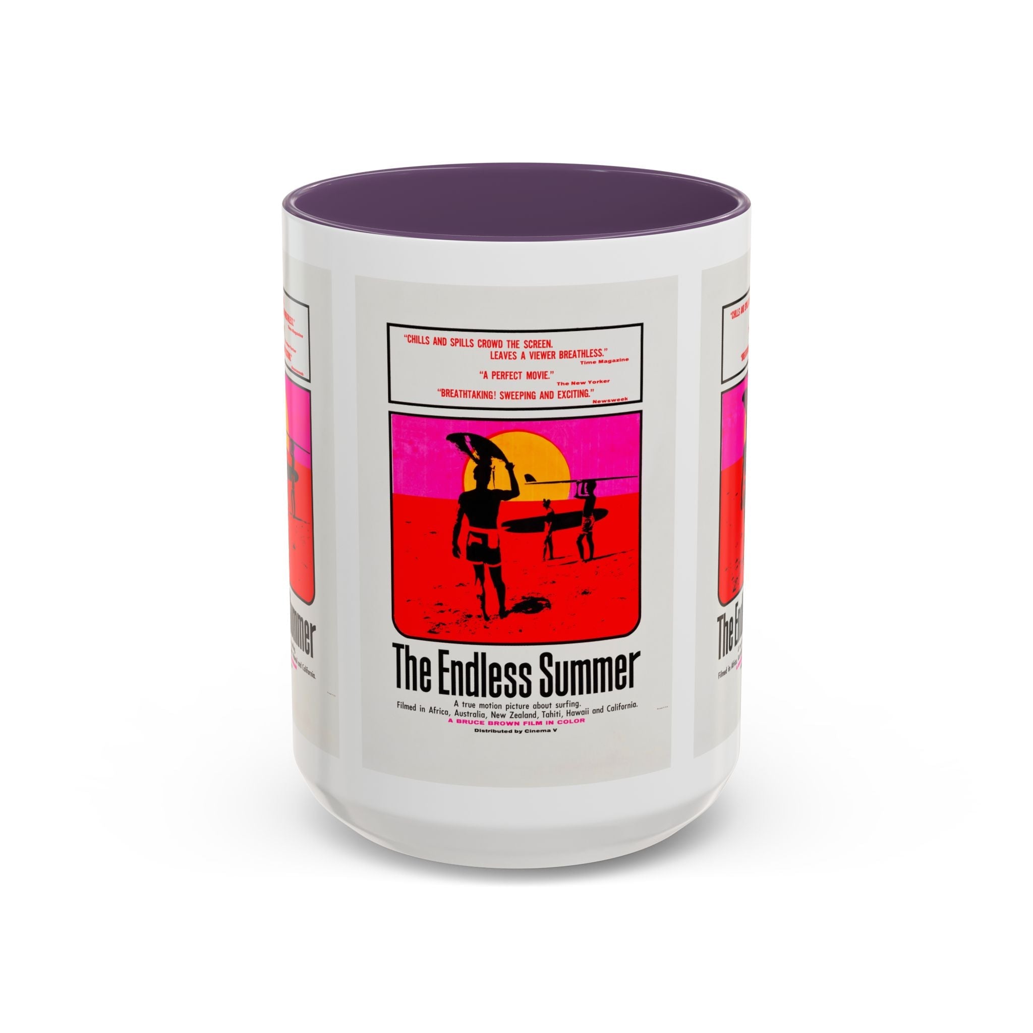 Cult Classic Movie Poster Art Accent Coffee Mug (11, 15oz) - Endless Summer 1966 - POPvault