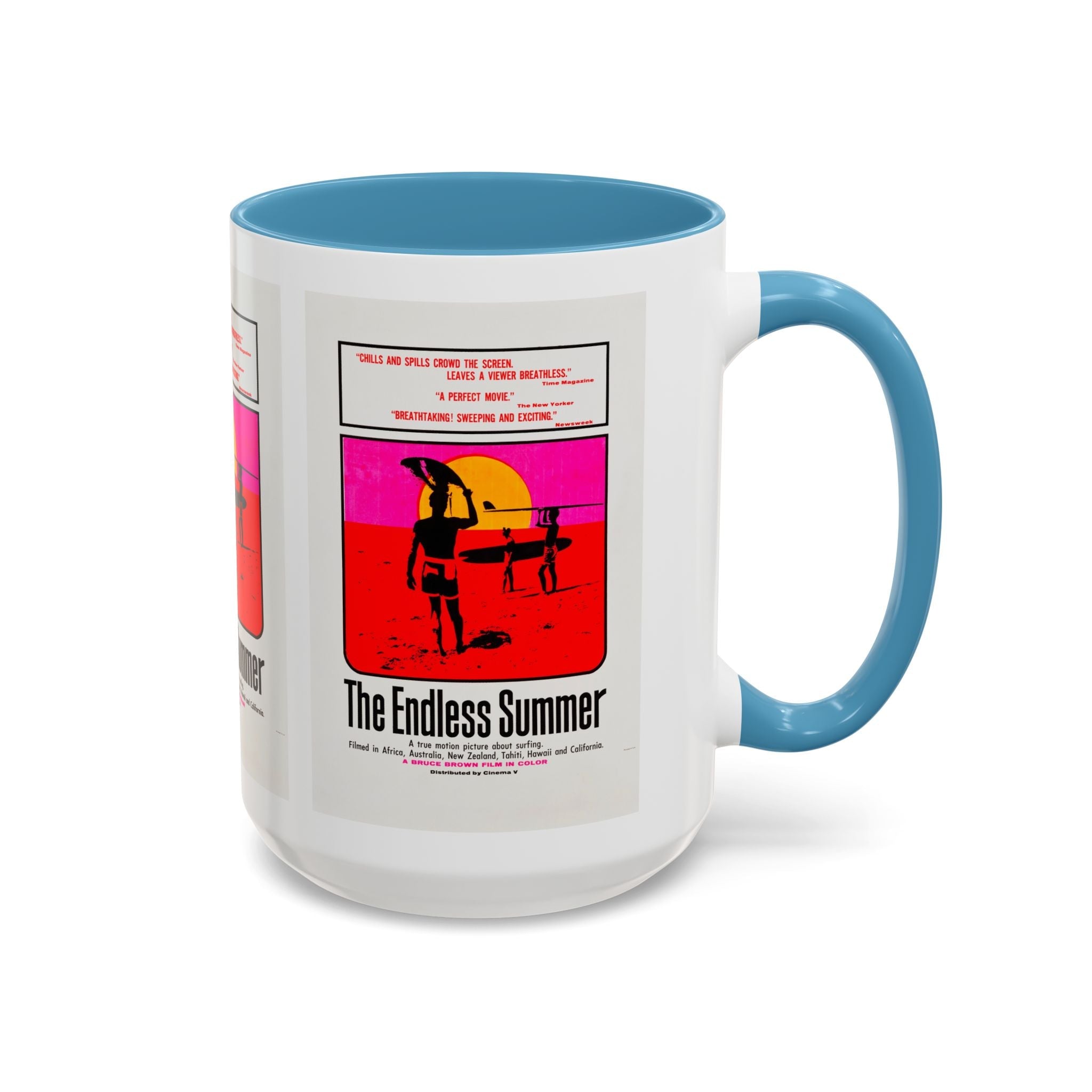 Cult Classic Movie Poster Art Accent Coffee Mug (11, 15oz) - Endless Summer 1966 - POPvault