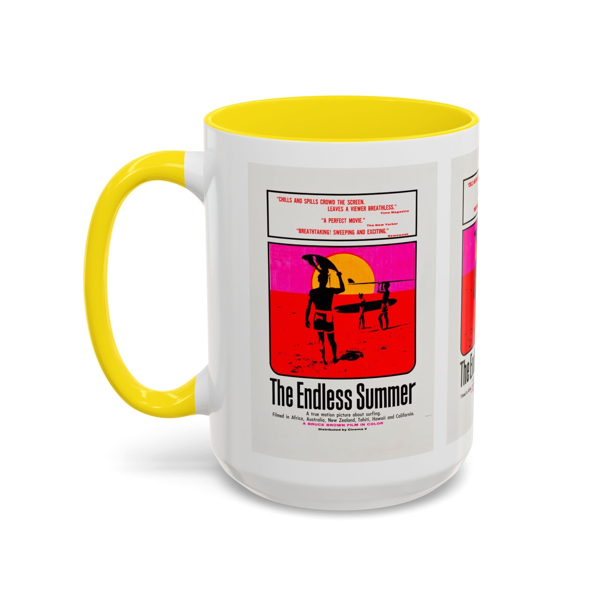 Cult Classic Movie Poster Art Accent Coffee Mug (11, 15oz) - Endless Summer 1966 - POPvault