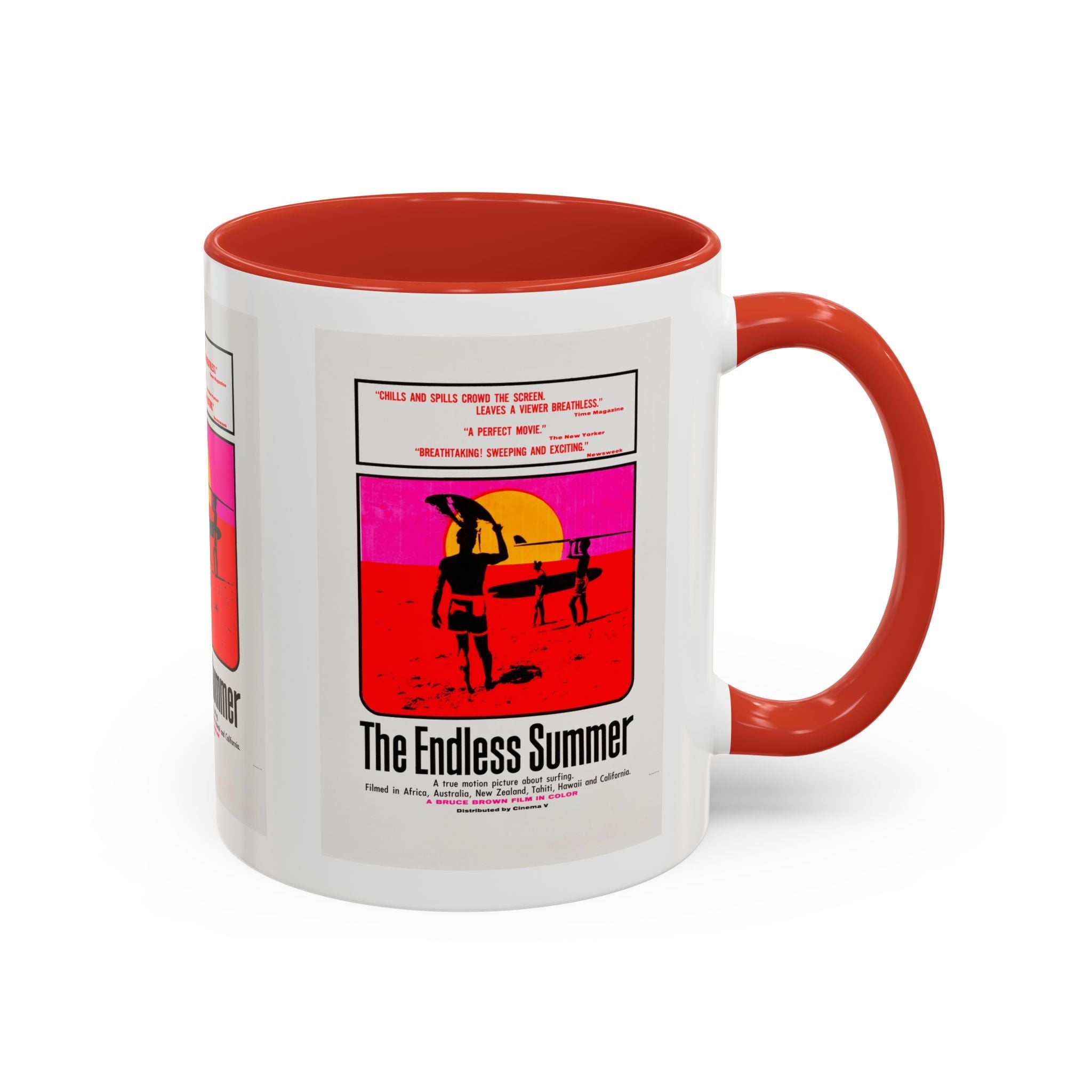 Cult Classic Movie Poster Art Accent Coffee Mug (11, 15oz) - Endless Summer 1966 - POPvault