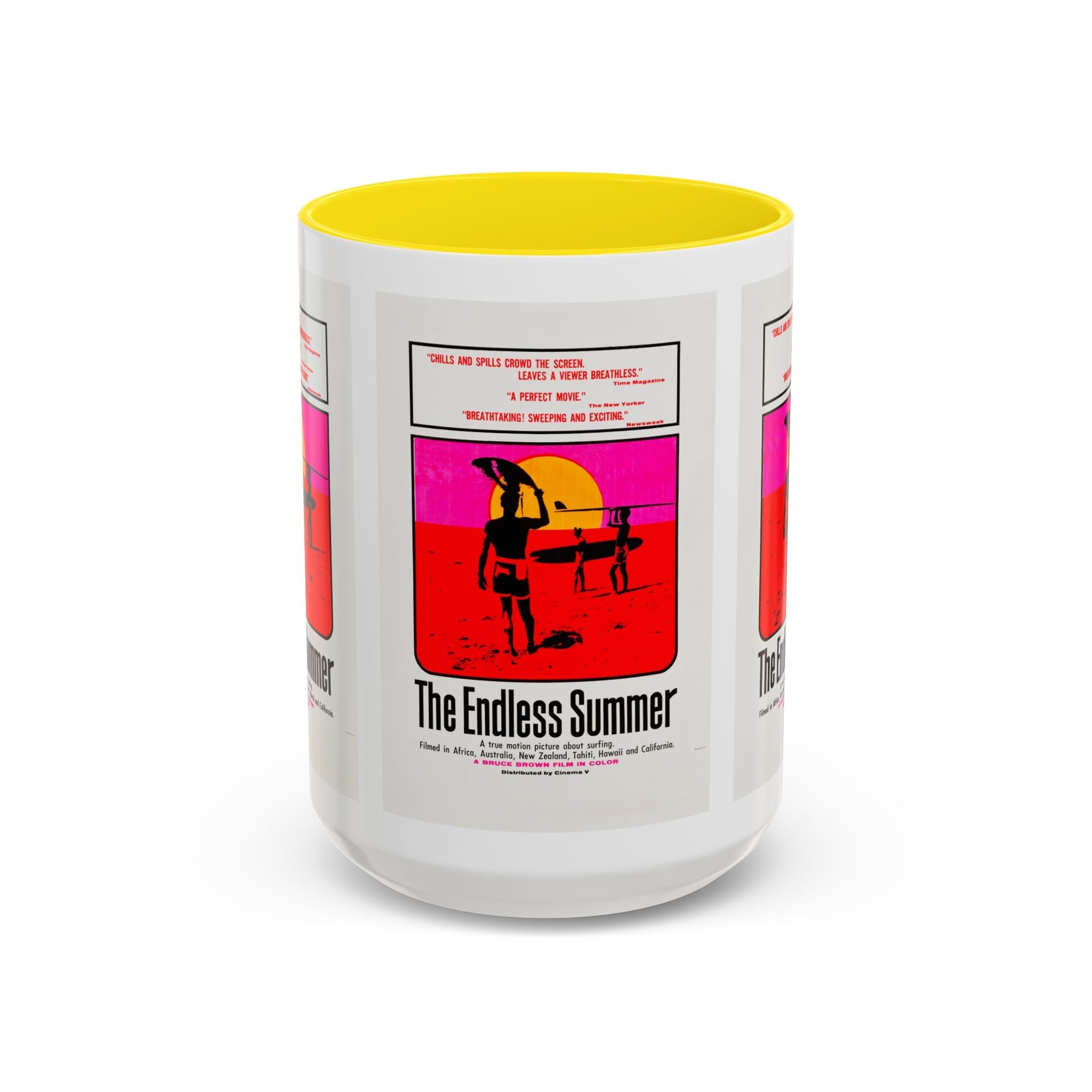 Cult Classic Movie Poster Art Accent Coffee Mug (11, 15oz) - Endless Summer 1966 - POPvault