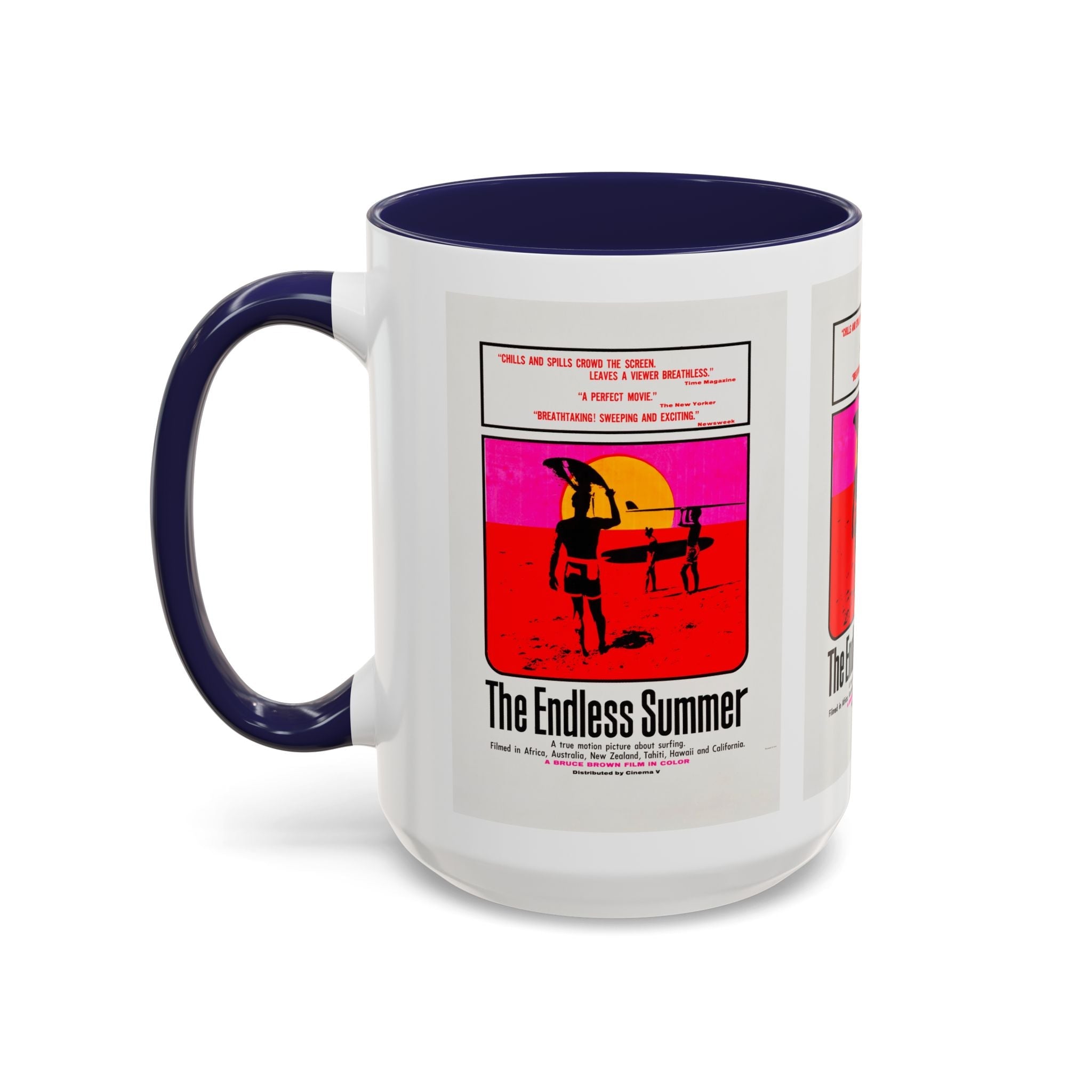 Cult Classic Movie Poster Art Accent Coffee Mug (11, 15oz) - Endless Summer 1966 - POPvault