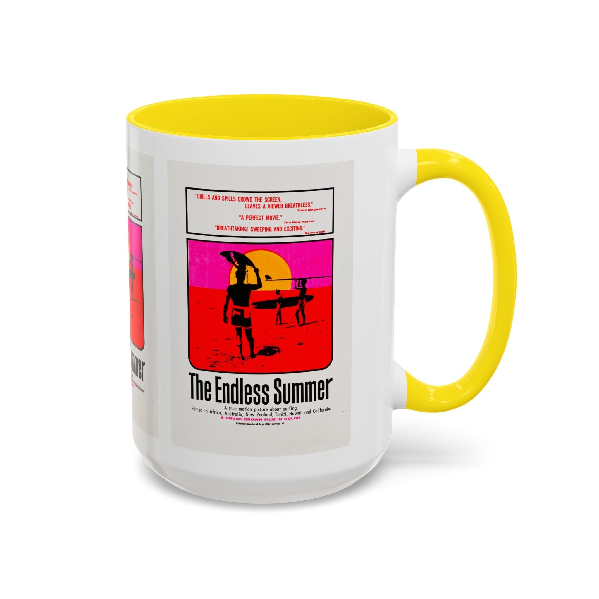 Cult Classic Movie Poster Art Accent Coffee Mug (11, 15oz) - Endless Summer 1966 - POPvault