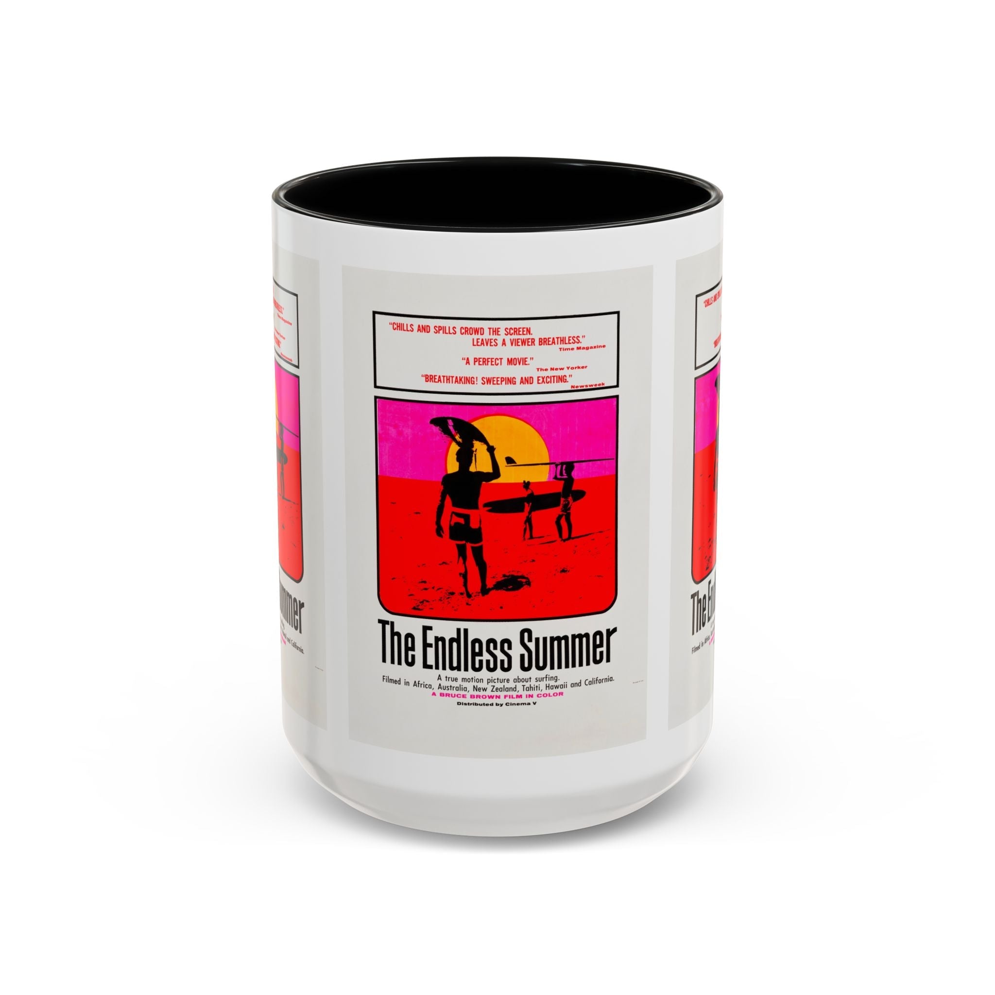 Cult Classic Movie Poster Art Accent Coffee Mug (11, 15oz) - Endless Summer 1966 - POPvault