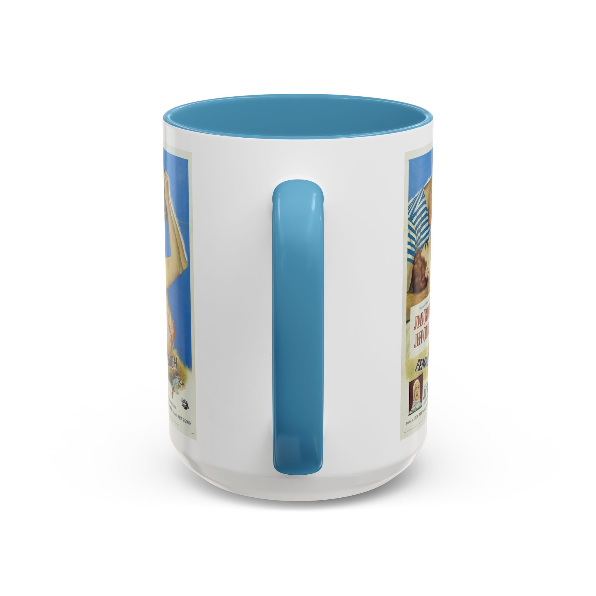 Cult Classic Movie Poster Art Accent Coffee Mug (11, 15oz) - Female On The Beach 1955 - POPvault