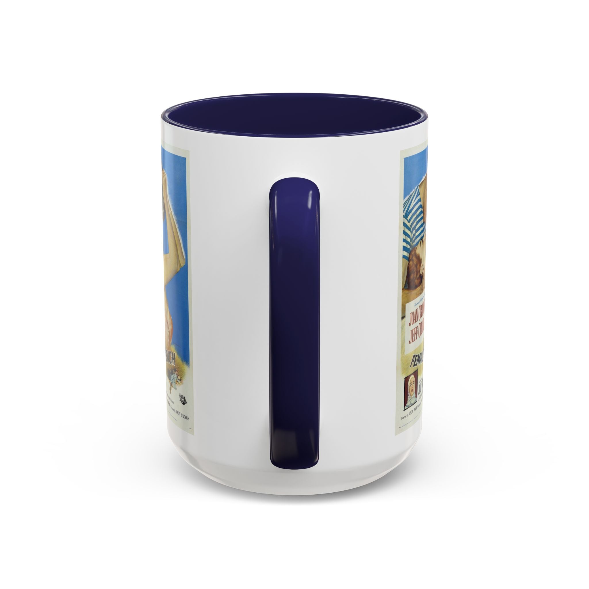 Cult Classic Movie Poster Art Accent Coffee Mug (11, 15oz) - Female On The Beach 1955 - POPvault